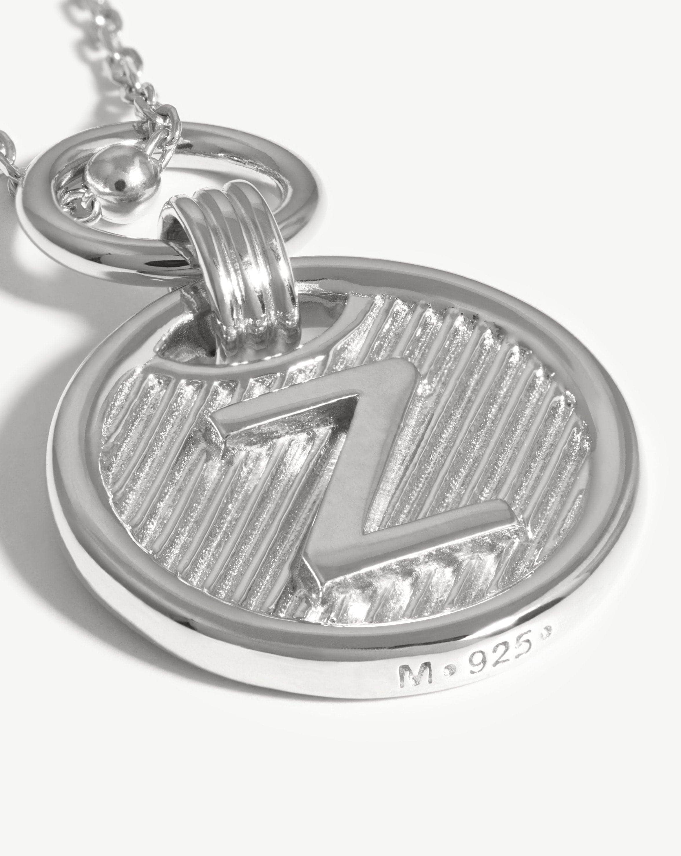 Initial Pendant Necklace - Initial Z | Sterling Silver Necklaces Missoma 
