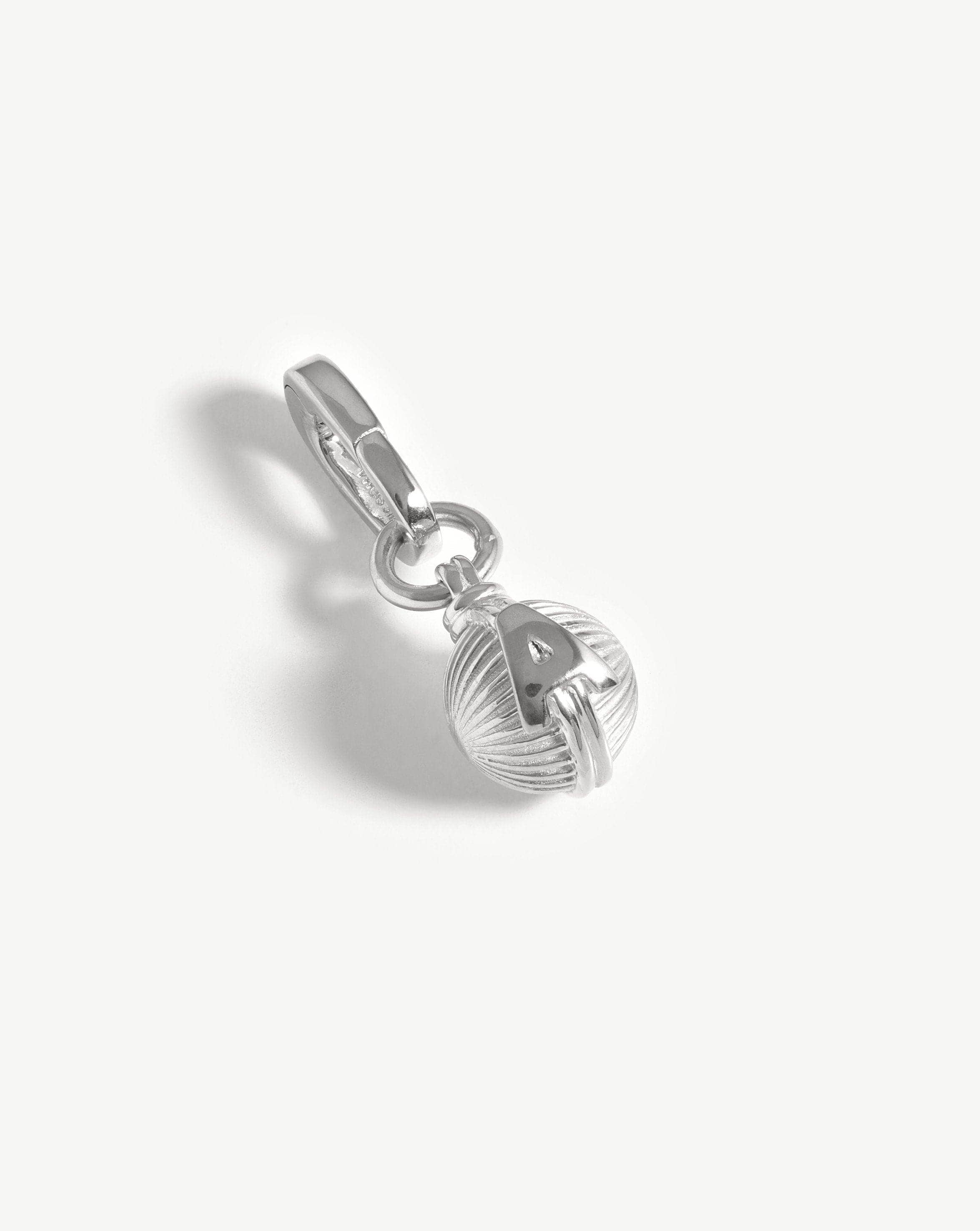 Initial Sphere Clip-On Pendant - Initial A | Silver Plated Charms & Pendants Missoma 
