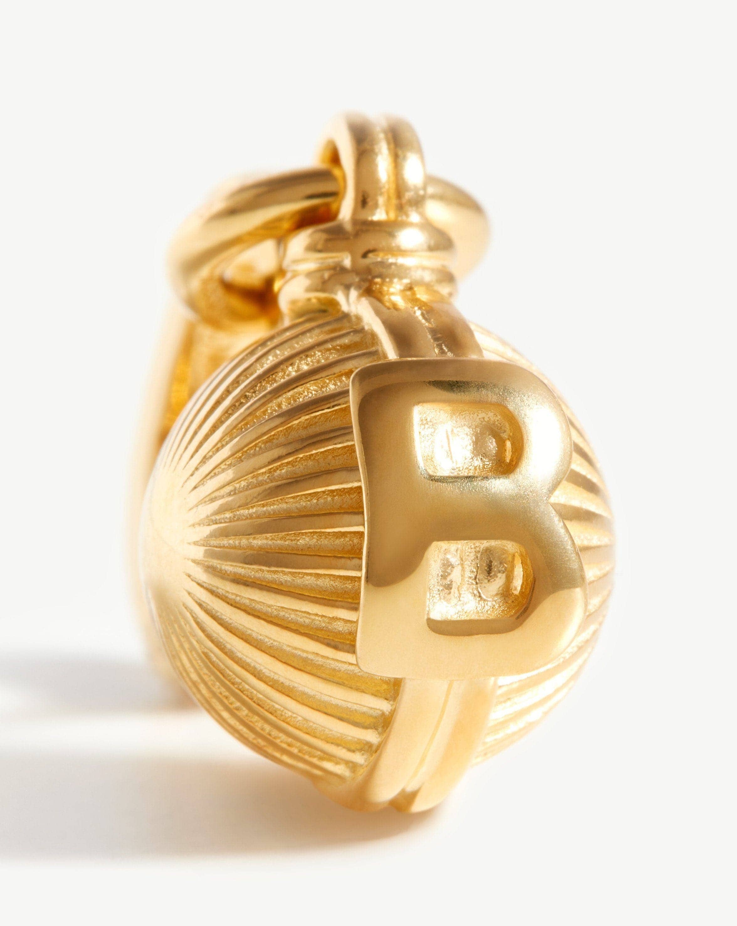Initial Sphere Clip-On Pendant - Initial B | 18ct Gold Plated Charms & Pendants Missoma 