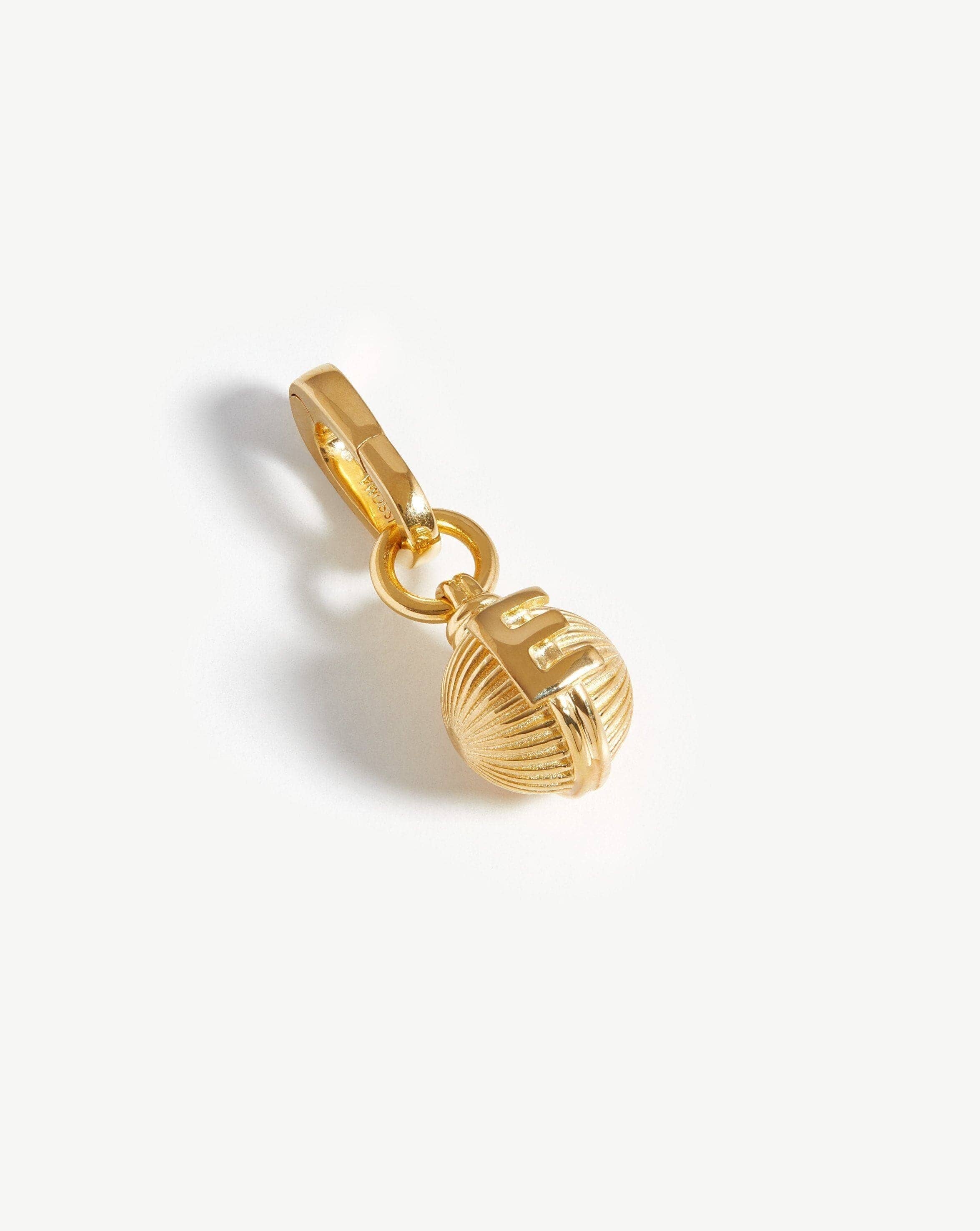 Initial Sphere Clip-On Pendant - Initial E | 18ct Gold Plated Charms & Pendants Missoma 