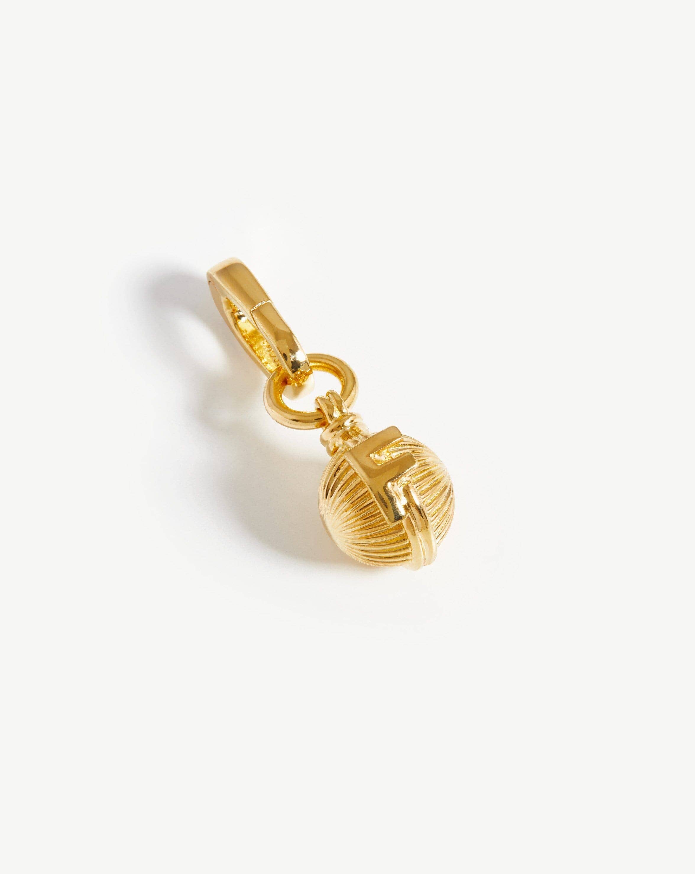Initial Sphere Clip-On Pendant - Initial F | 18ct Gold Plated Charms & Pendants Missoma 