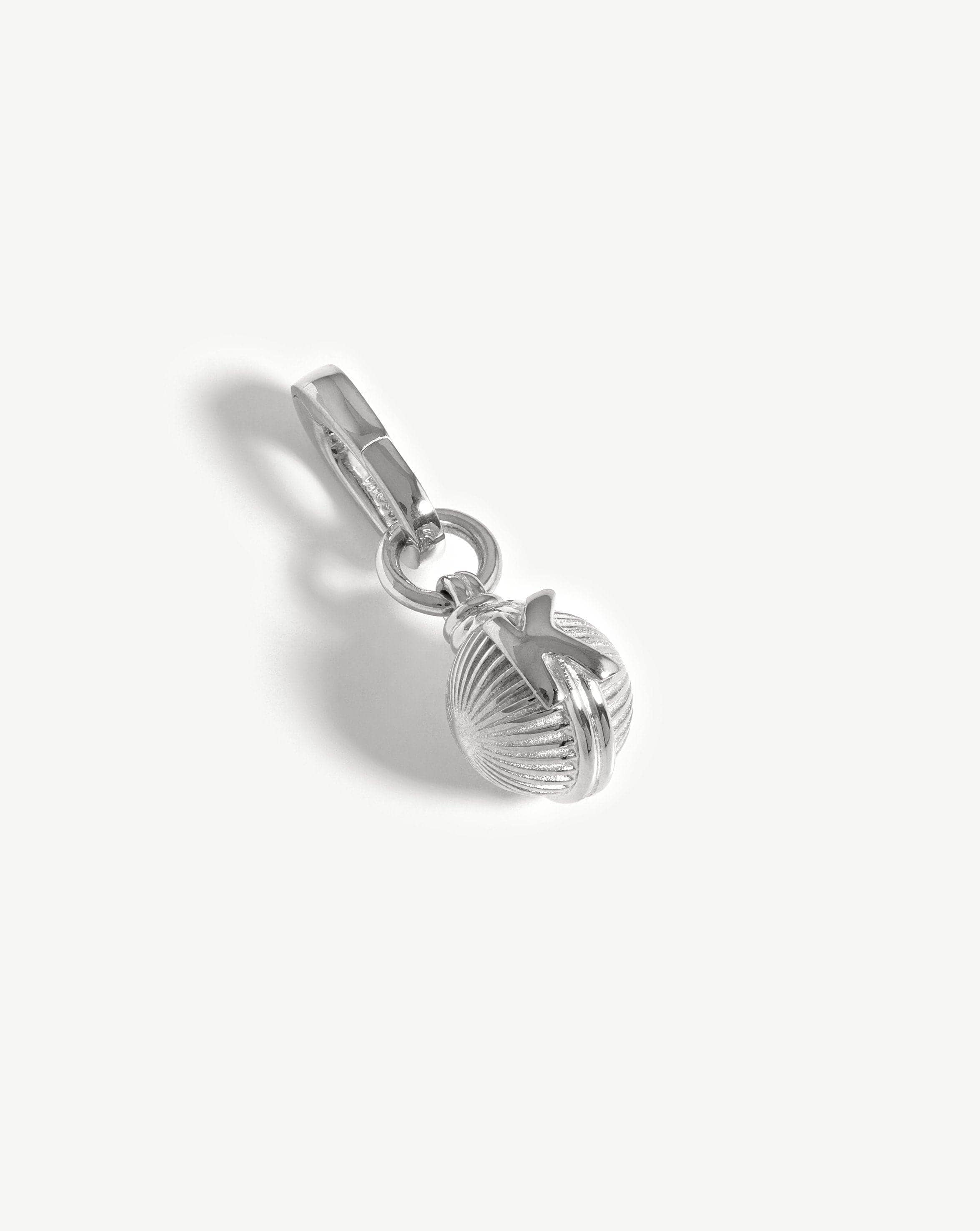 Initial Sphere Clip-On Pendant - Initial K | Silver Plated Charms & Pendants Missoma 