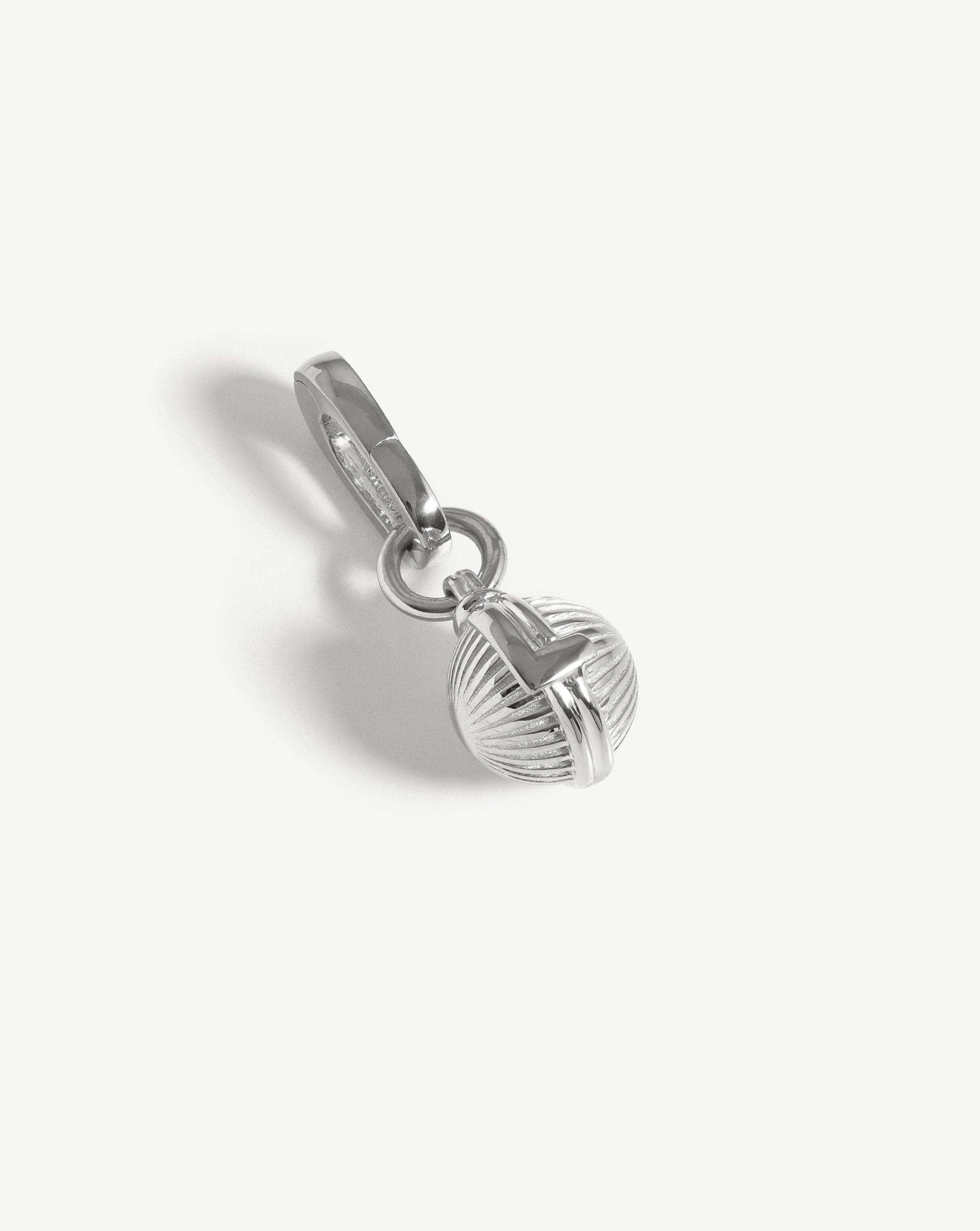 Initial Sphere Clip-On Pendant - Initial L | Silver Plated Charms & Pendants Missoma 