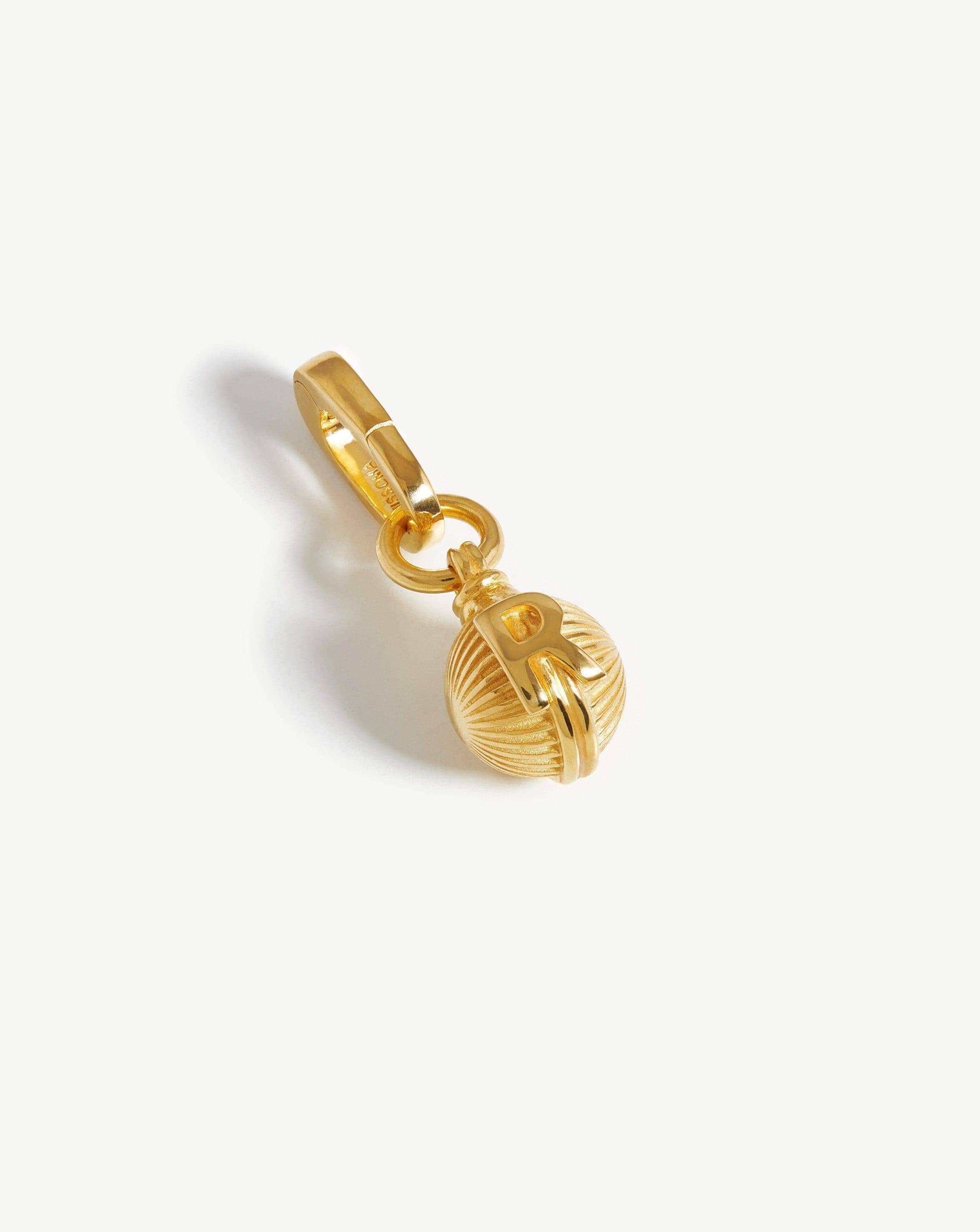 Initial Sphere Clip-On Pendant - Initial R | 18ct Gold Plated Charms & Pendants Missoma 