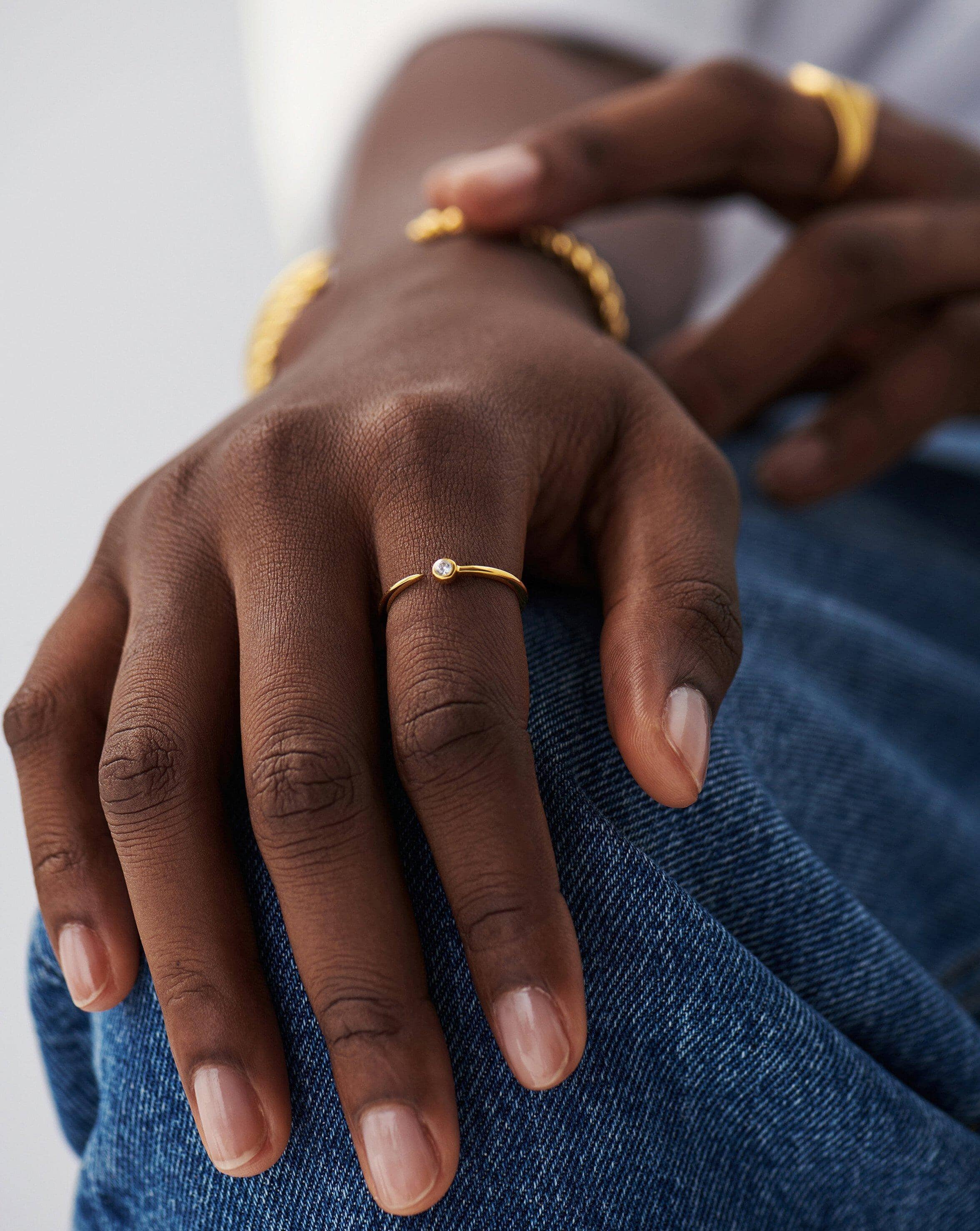 Interstellar Ring | 18ct Gold Plated Vermeil/Cubic Zirconia Rings Missoma 