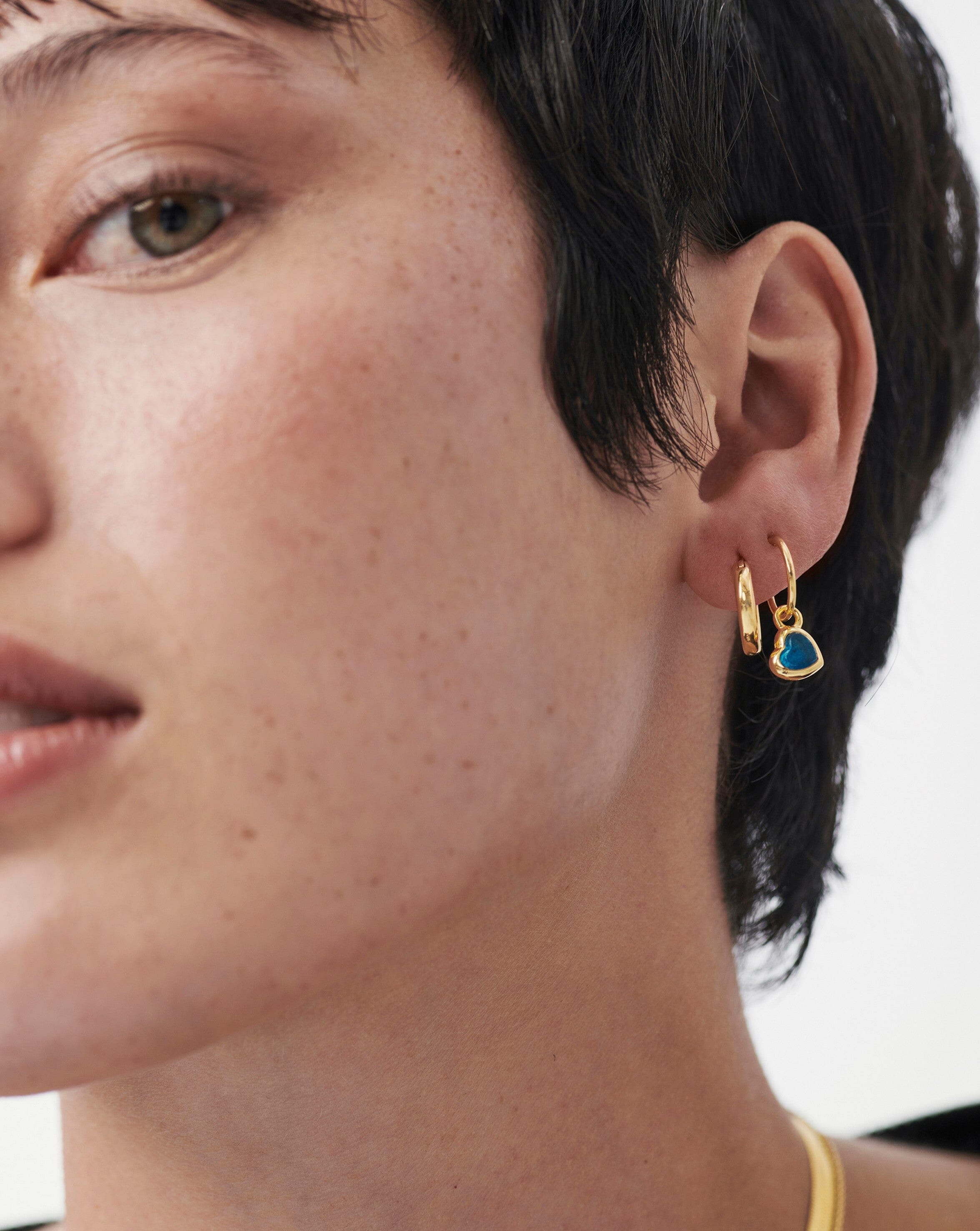 Missoma online green earrings