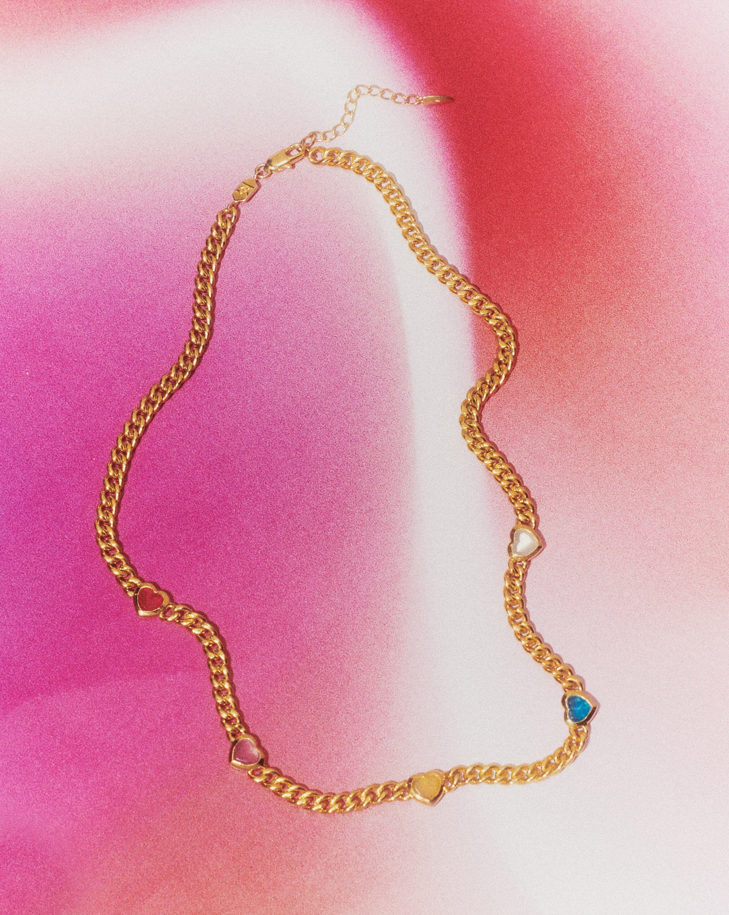 Carbon & Hyde Rose Gold Rainbow Gemstone Necklace | J.R. Dunn Jewelers