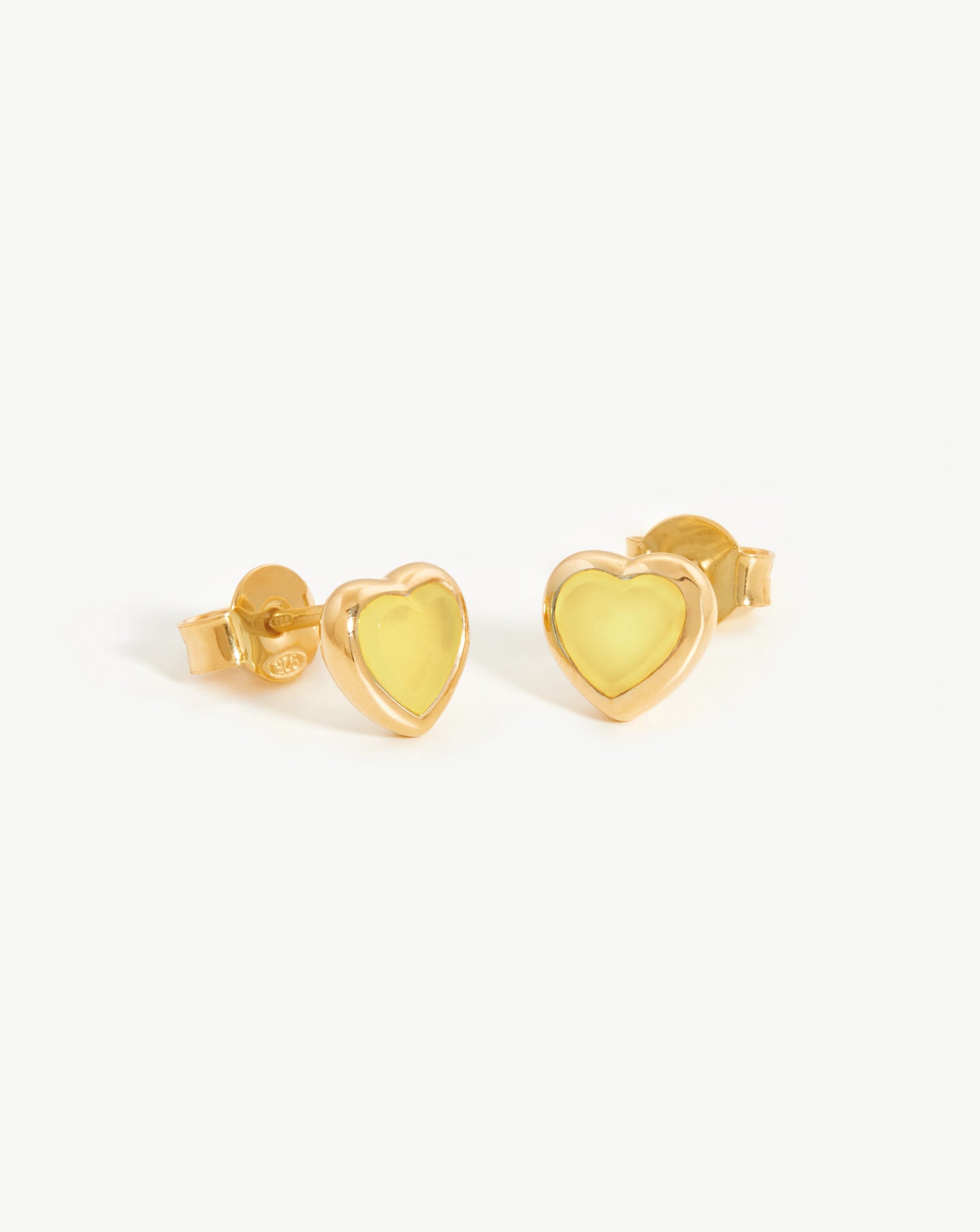 Jelly Heart Gemstone Stud Earrings Earrings Missoma 