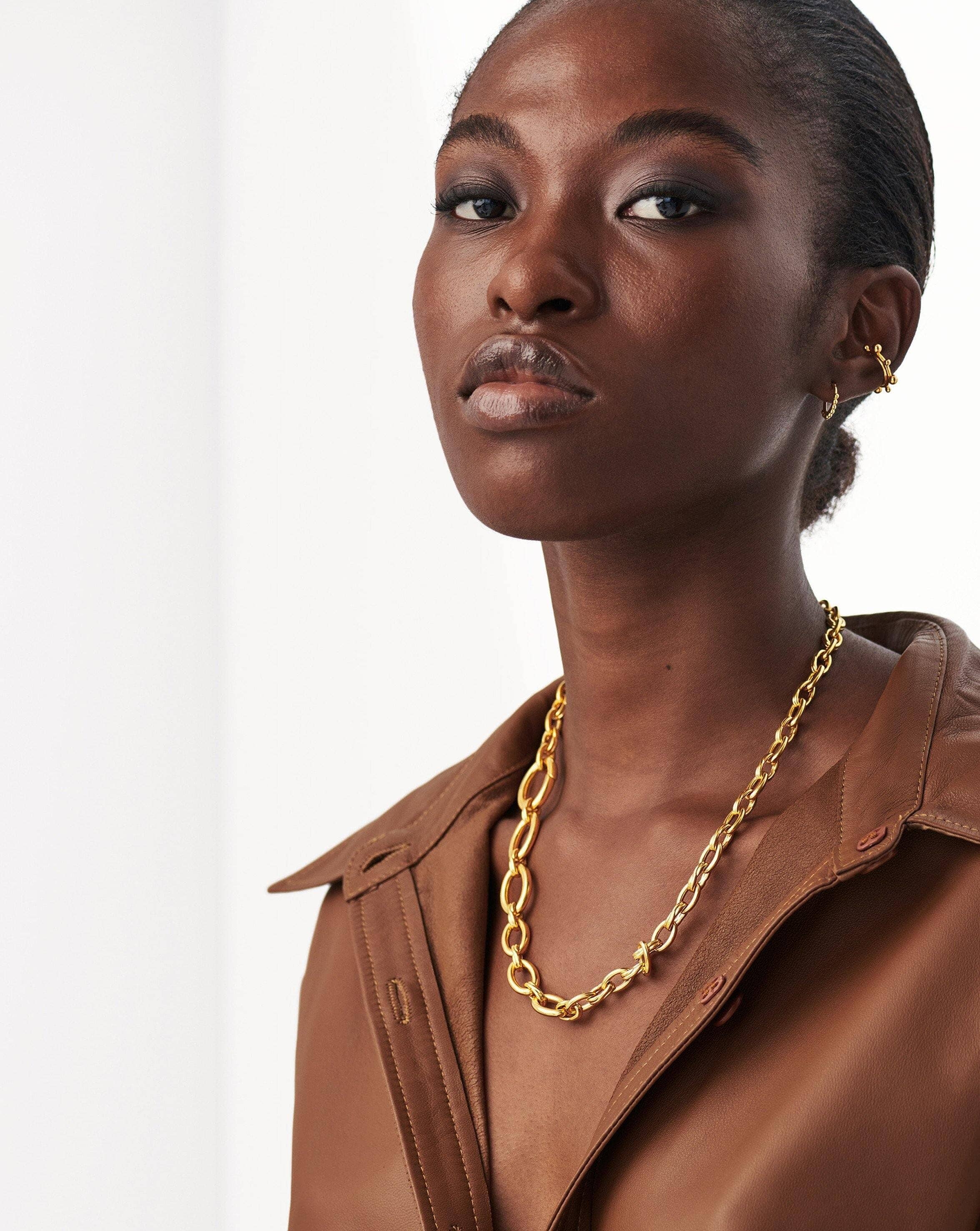 Large Graduated Oval Chain Necklace Necklaces Missoma 
