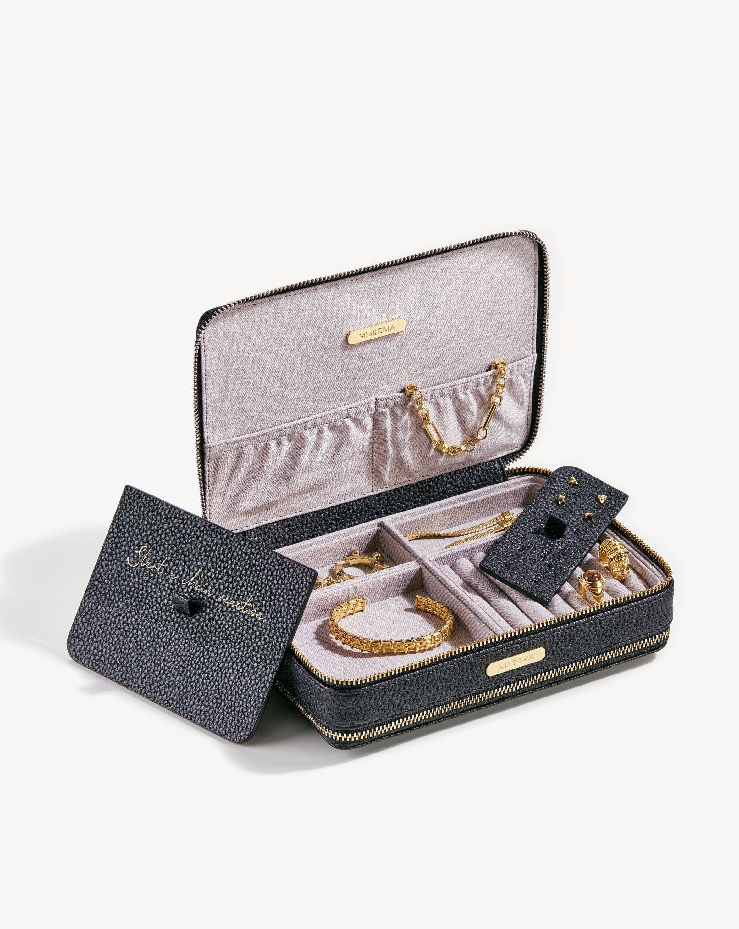 Large Jewellery Case | Matte Black Accessories Missoma 