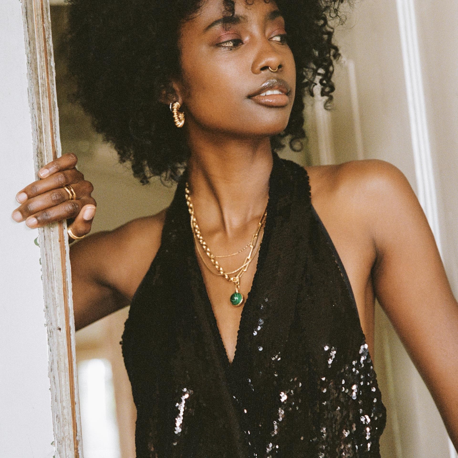Large Ridge Claw Hoop Earrings Earrings Missoma 