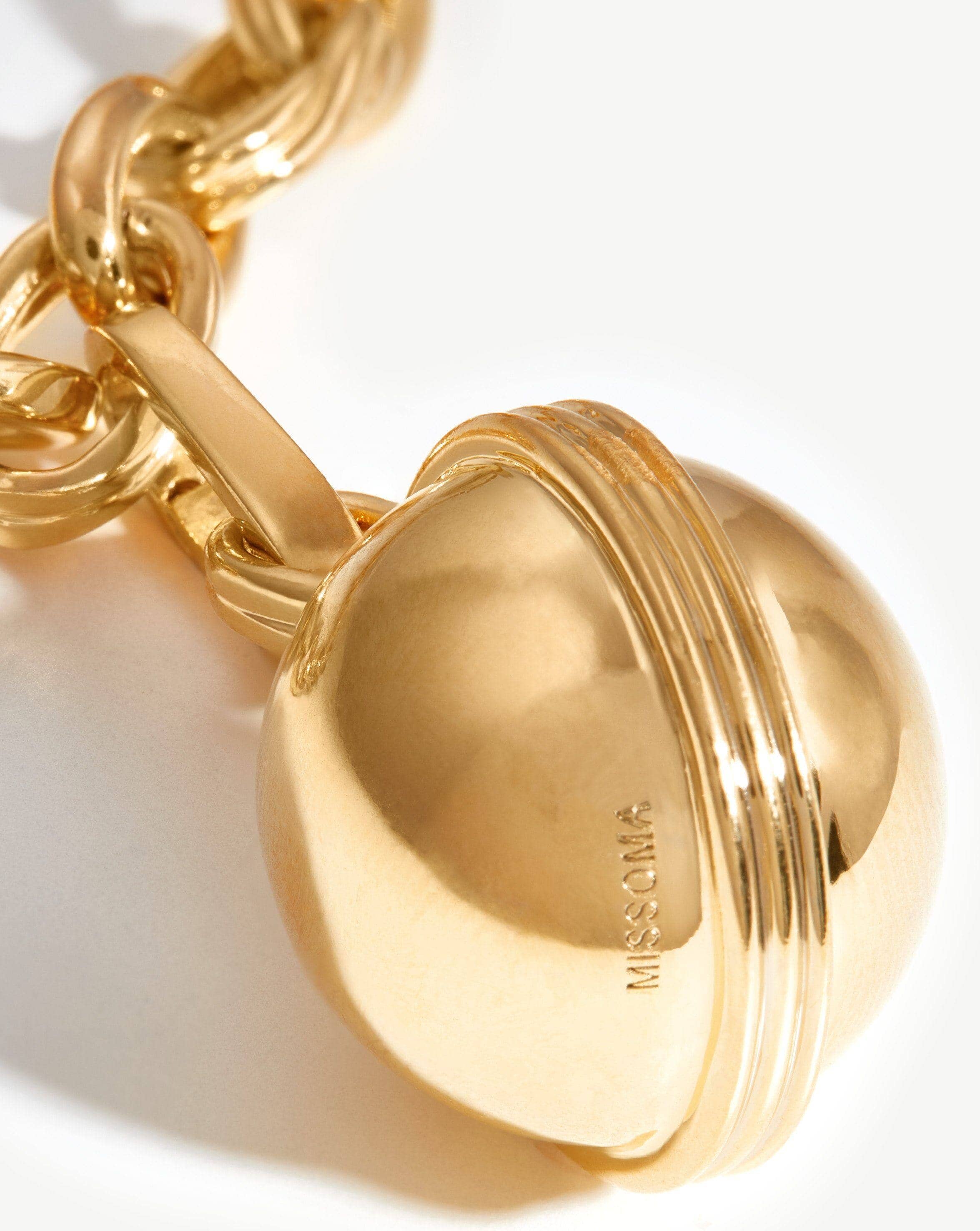Large Sphere Chain Lariat Necklace Necklaces Missoma 