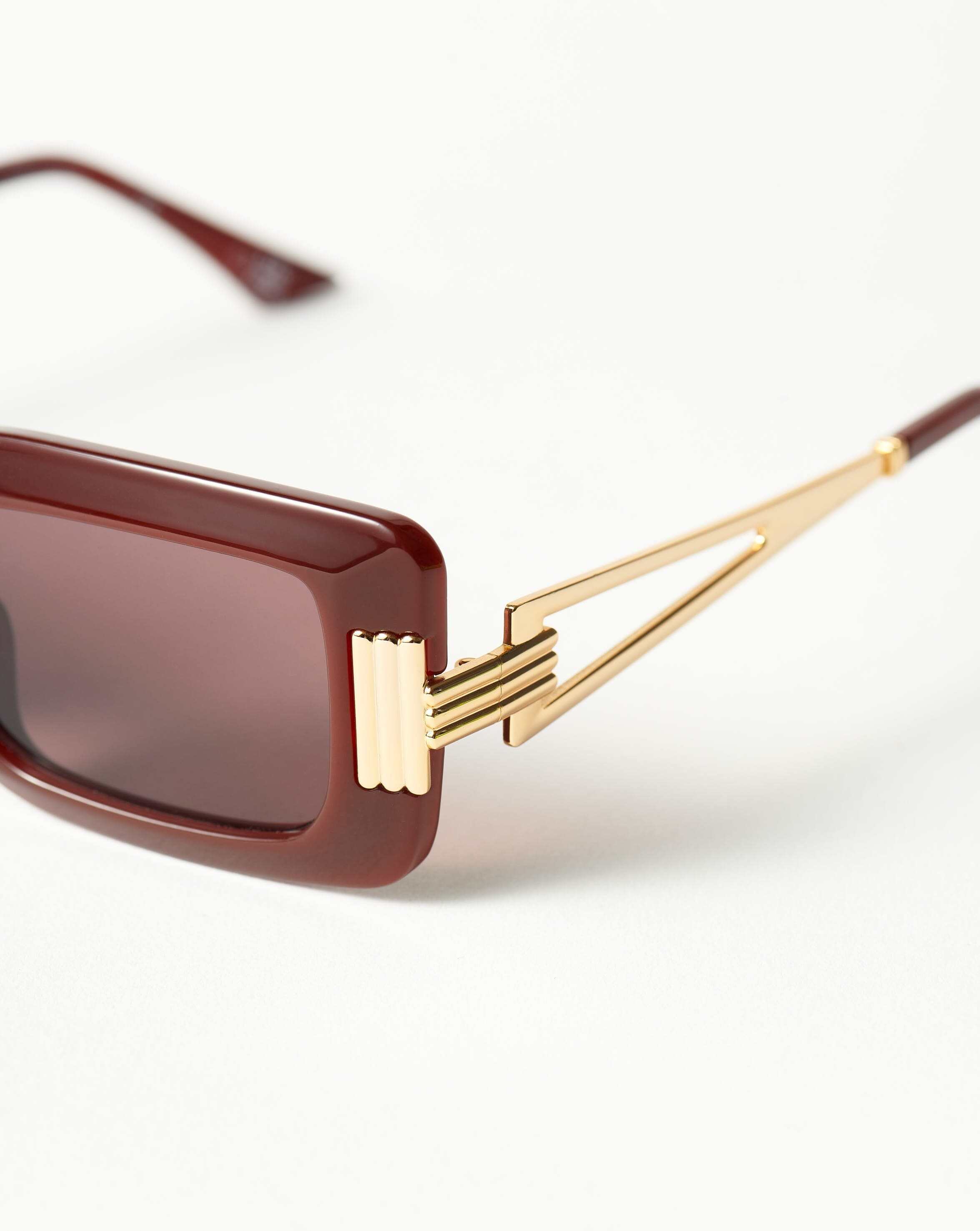 Le Specs Orion Ridge Sunglasses | Burgundy Accessories Missoma 