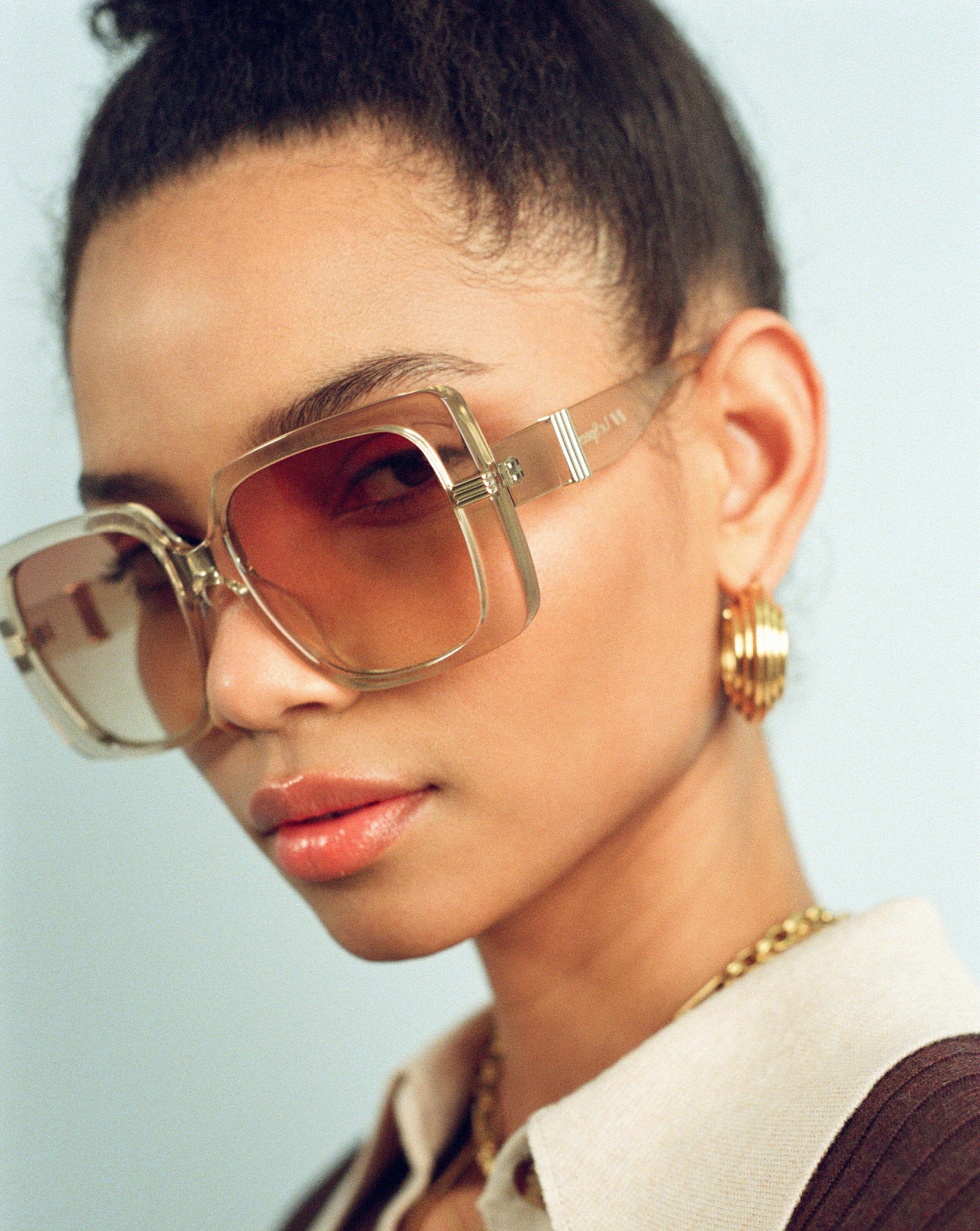 Le Specs Phoenix Ridge Oversized Square Sunglasses | Fawn Accessories Missoma 