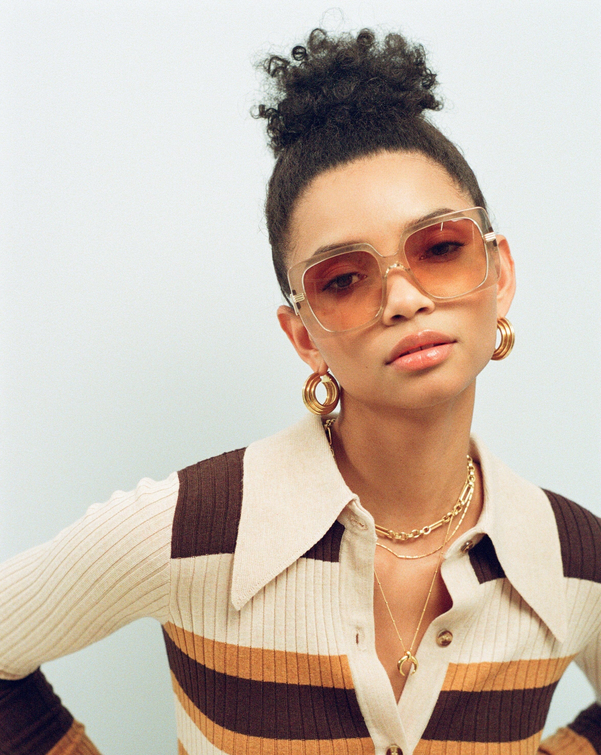 Le Specs Phoenix Ridge Oversized Square Sunglasses | Fawn Accessories Missoma 