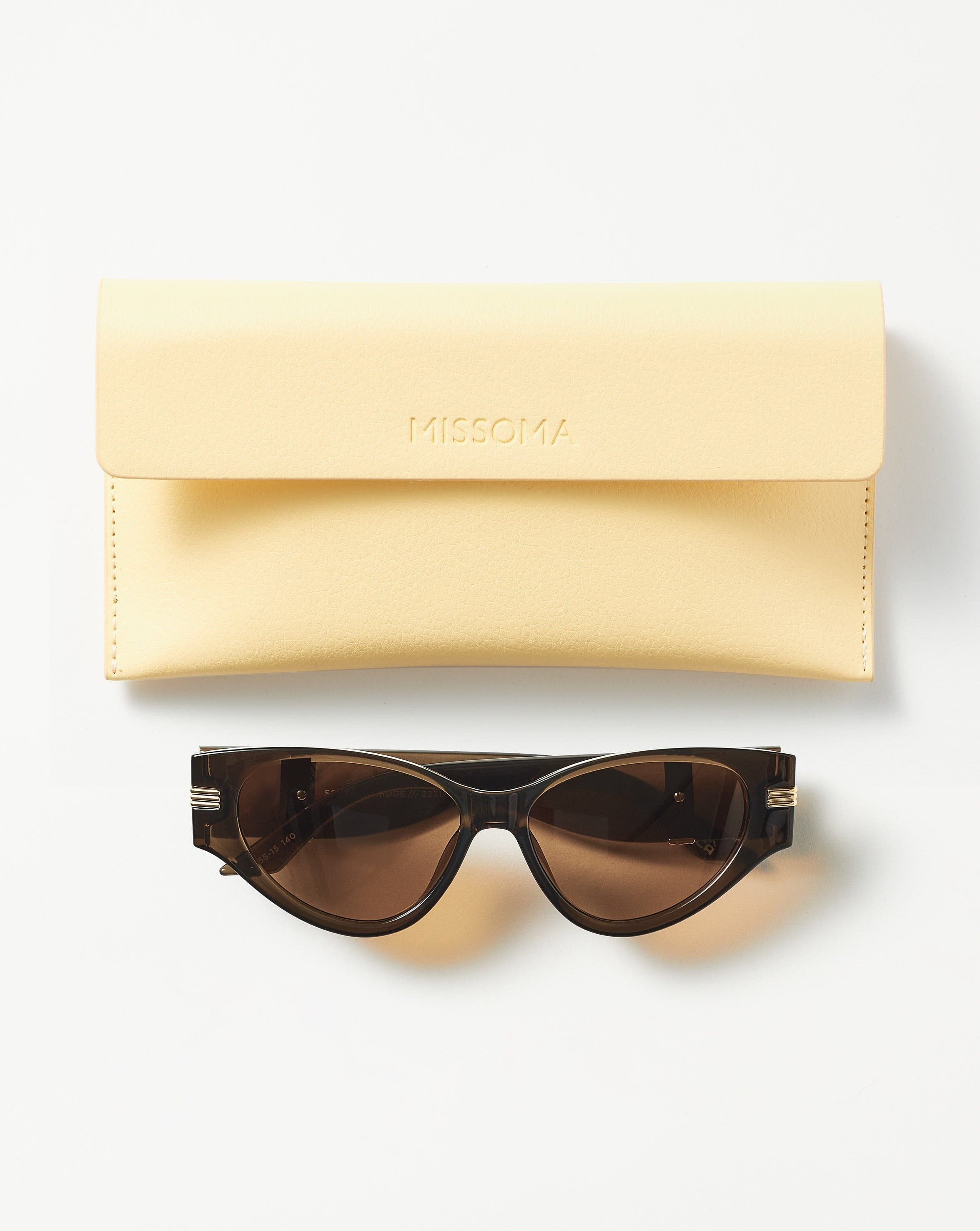 Le Specs Scorpius Ridge Cat-Eye Sunglasses | Olive Accessories Missoma 