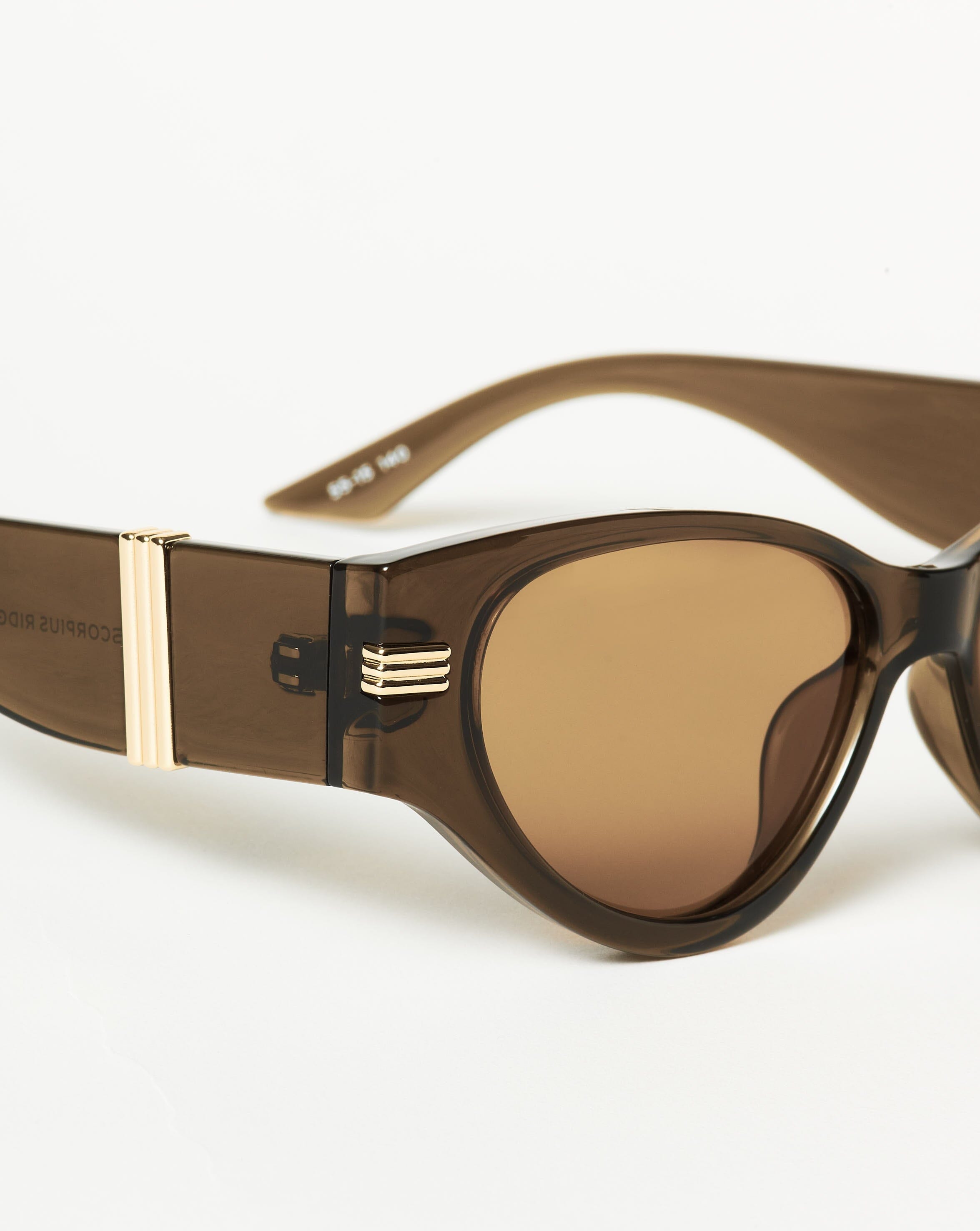 Le Specs Scorpius Ridge Cat-Eye Sunglasses | Olive Accessories Missoma 