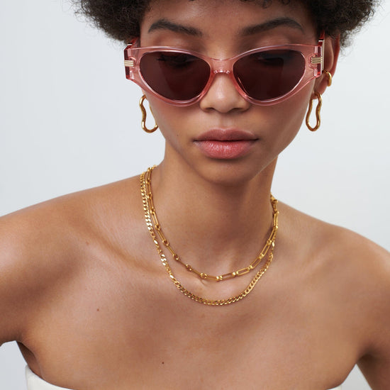 Le Specs Scorpius Ridge Cat-Eye Sunglasses | Pink Accessories Missoma 