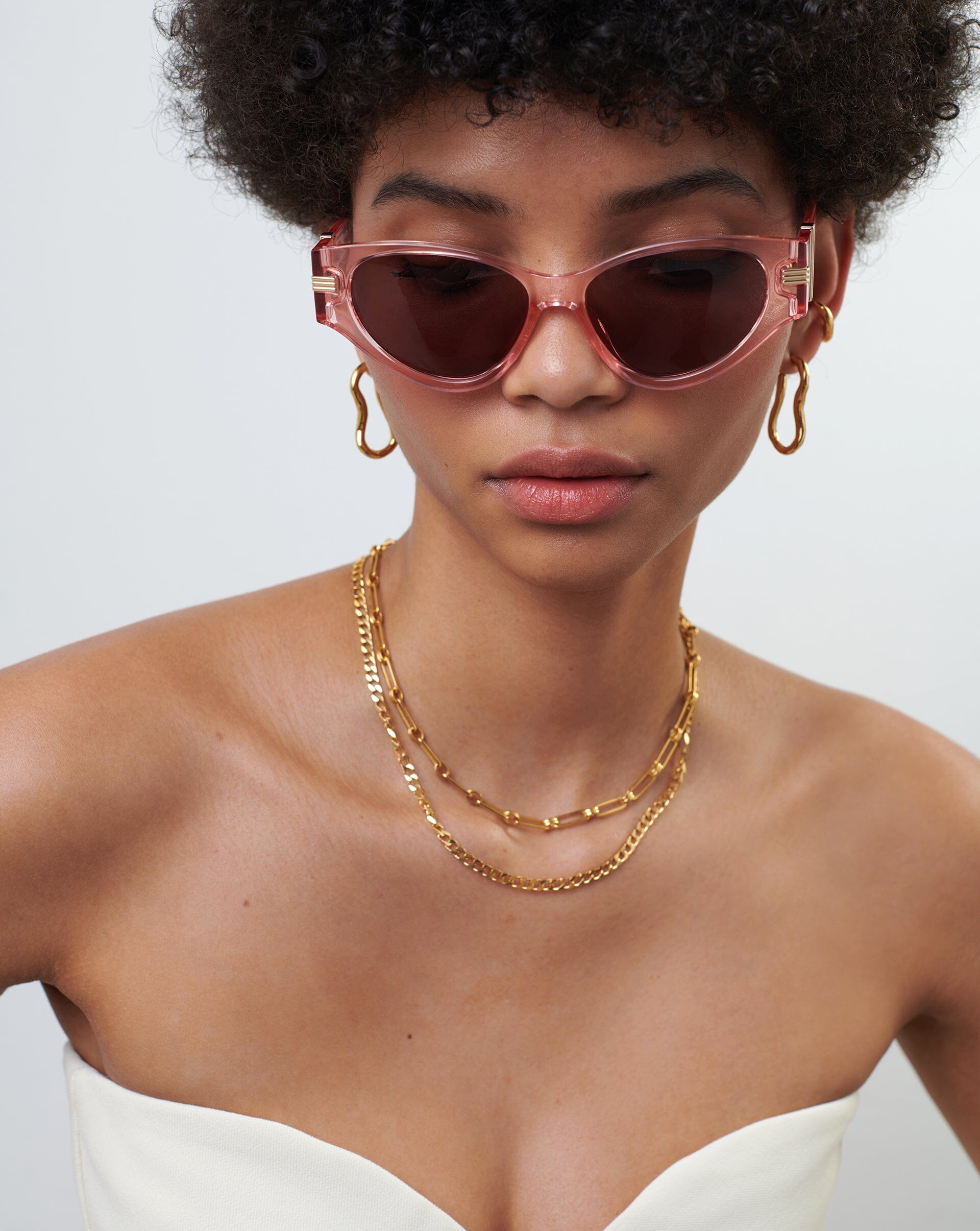 Le Specs Scorpius Ridge Cat-Eye Sunglasses | Pink Accessories Missoma 