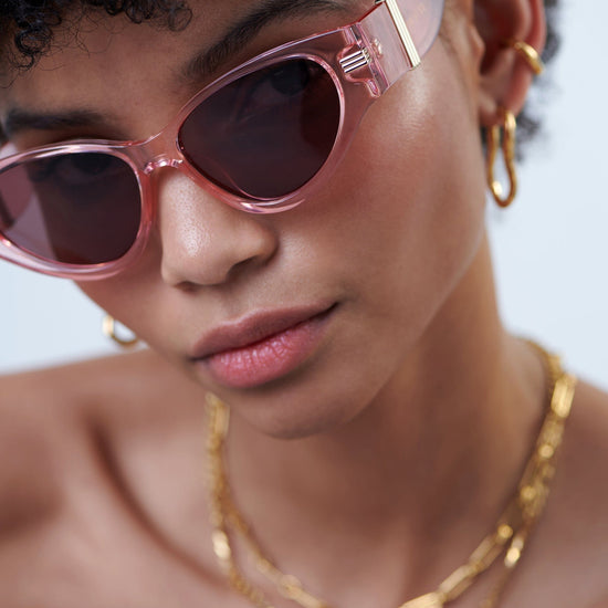 Le Specs Scorpius Ridge Cat-Eye Sunglasses | Pink Accessories Missoma 
