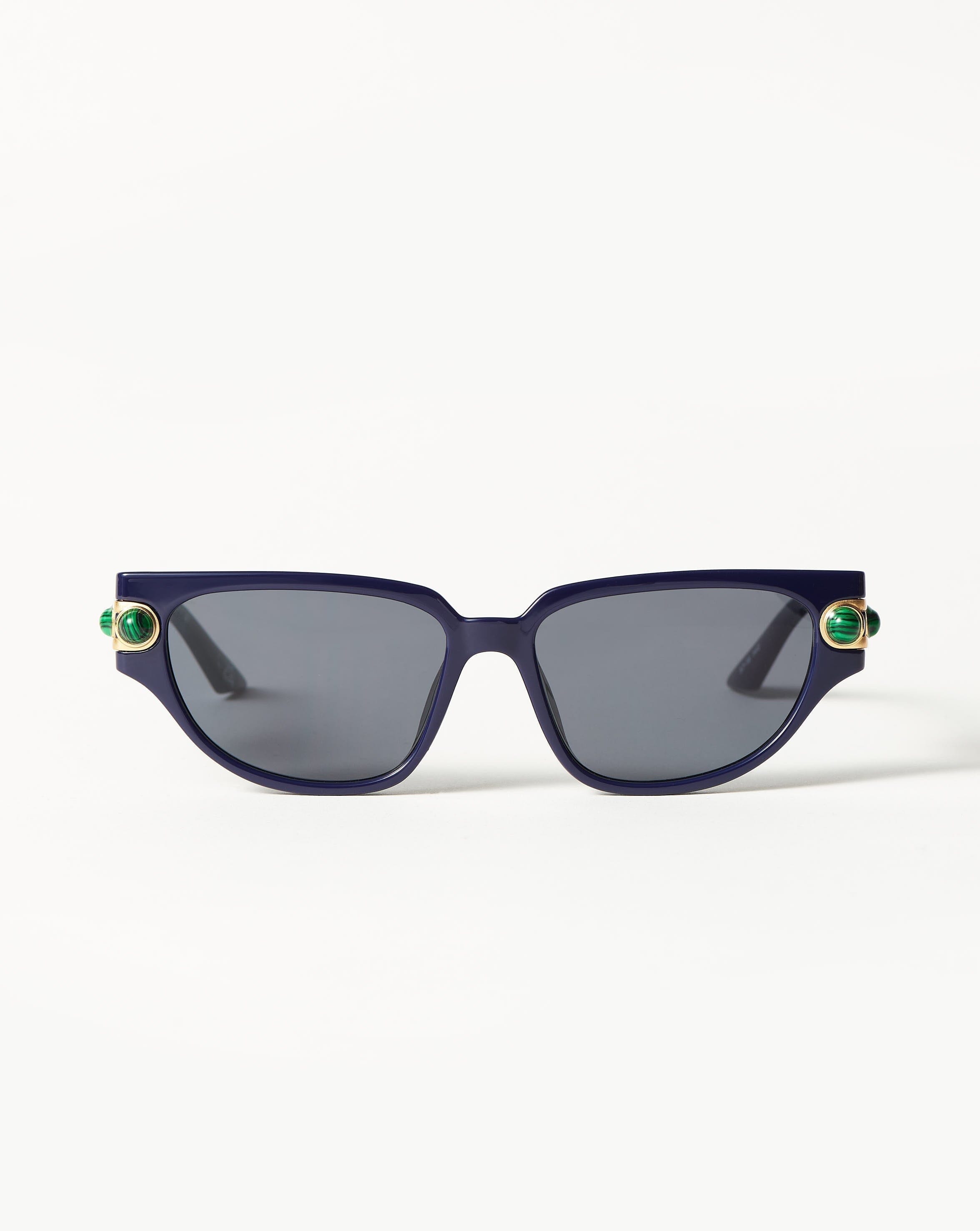 Le Specs Serpens Link Cat-Eye Sunglasses | Navy/Malachite Accessories Missoma 