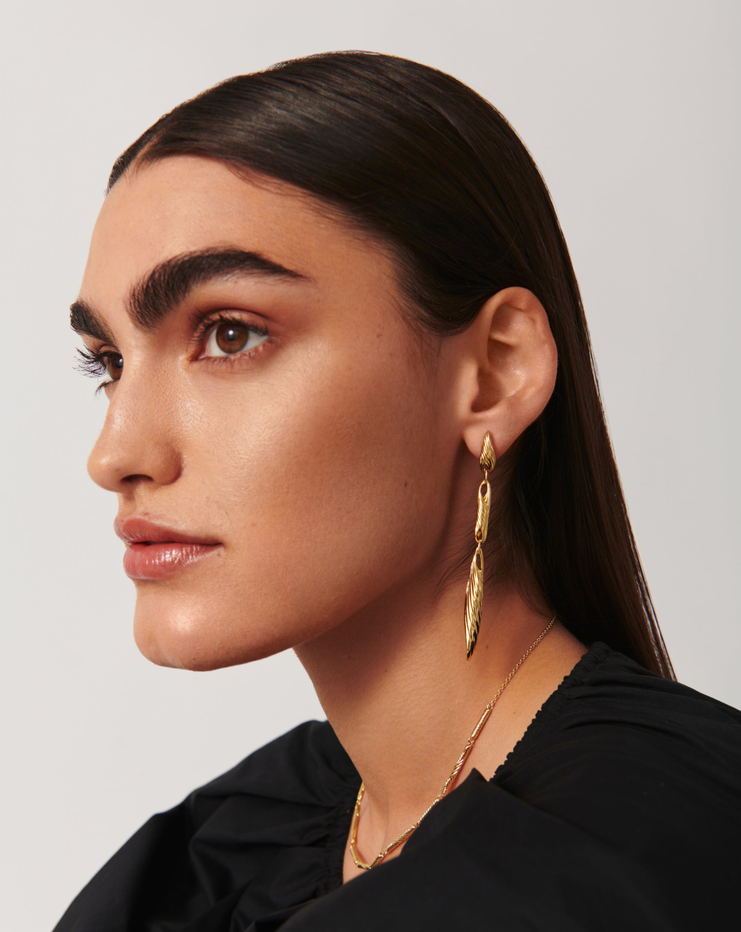 Limited Edition Wavy Ridge Triple Drop Earrings Earrings Missoma 