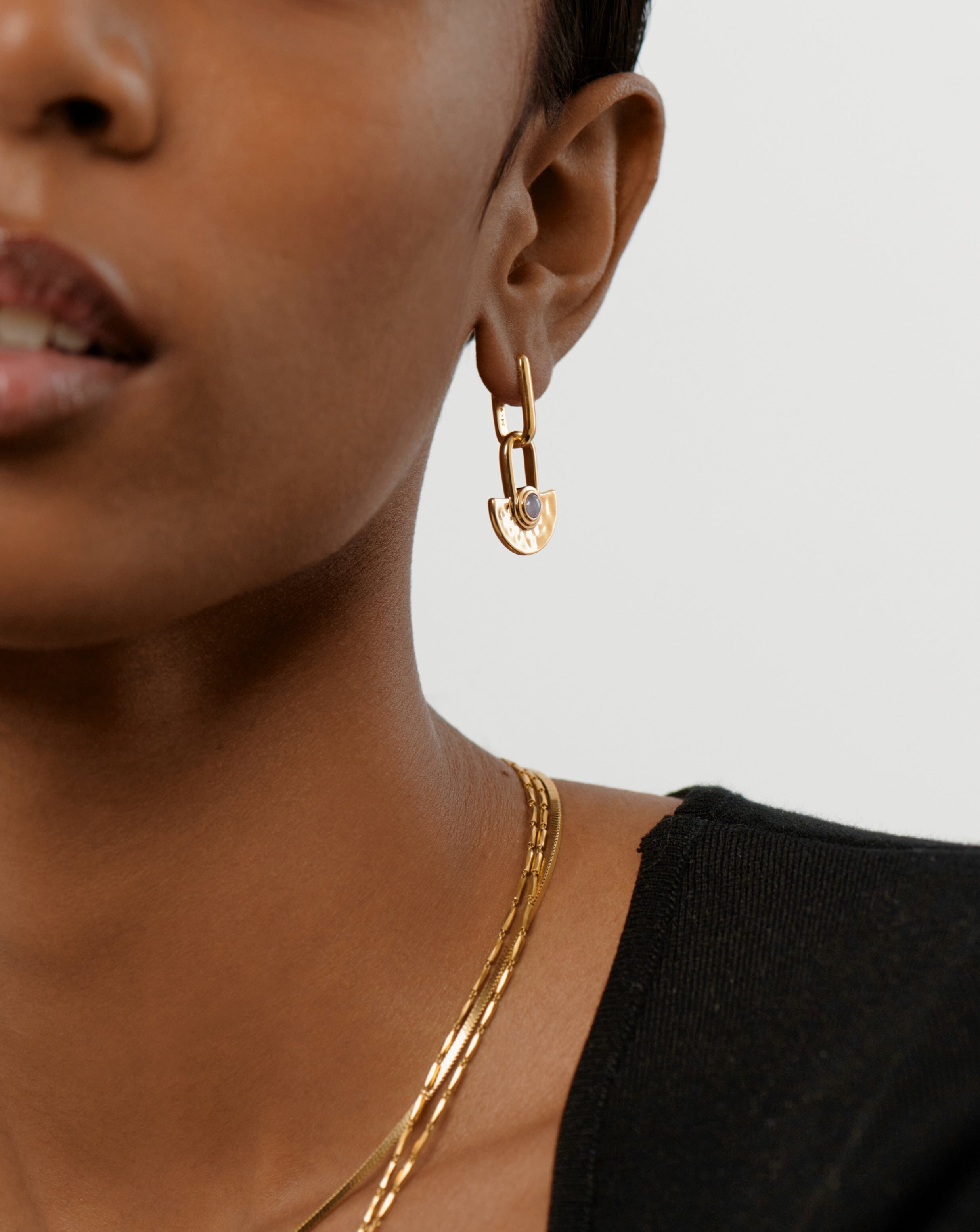 Limited Edition Zenyu Fan Gemstone Drop Earrings Earrings Missoma 