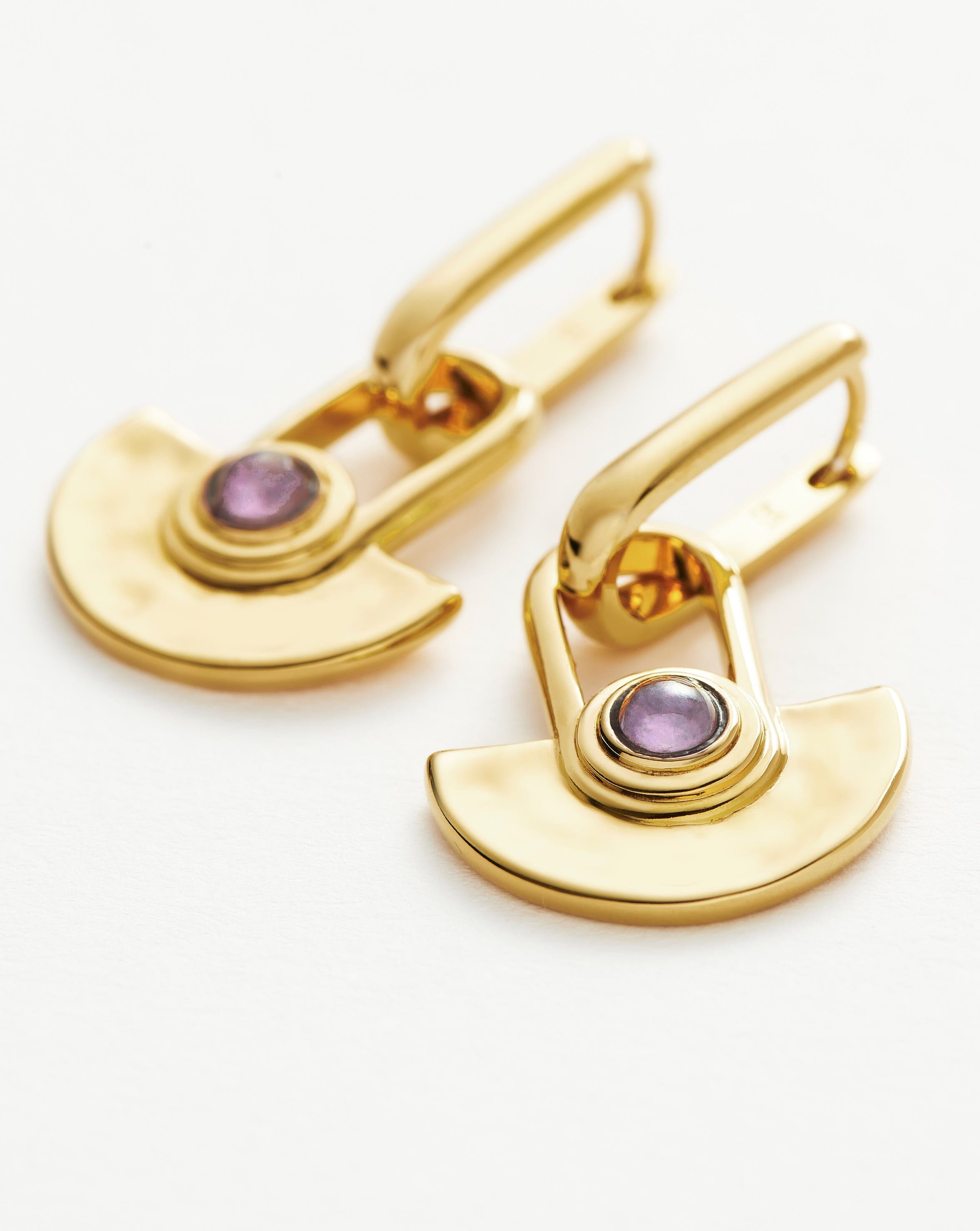 Limited Edition Zenyu Fan Gemstone Drop Earrings Earrings Missoma 
