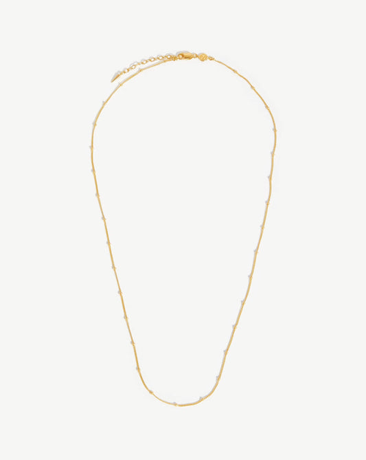Long Bobble Chain Necklace | 18ct Gold Plated Vermeil Necklaces Missoma 
