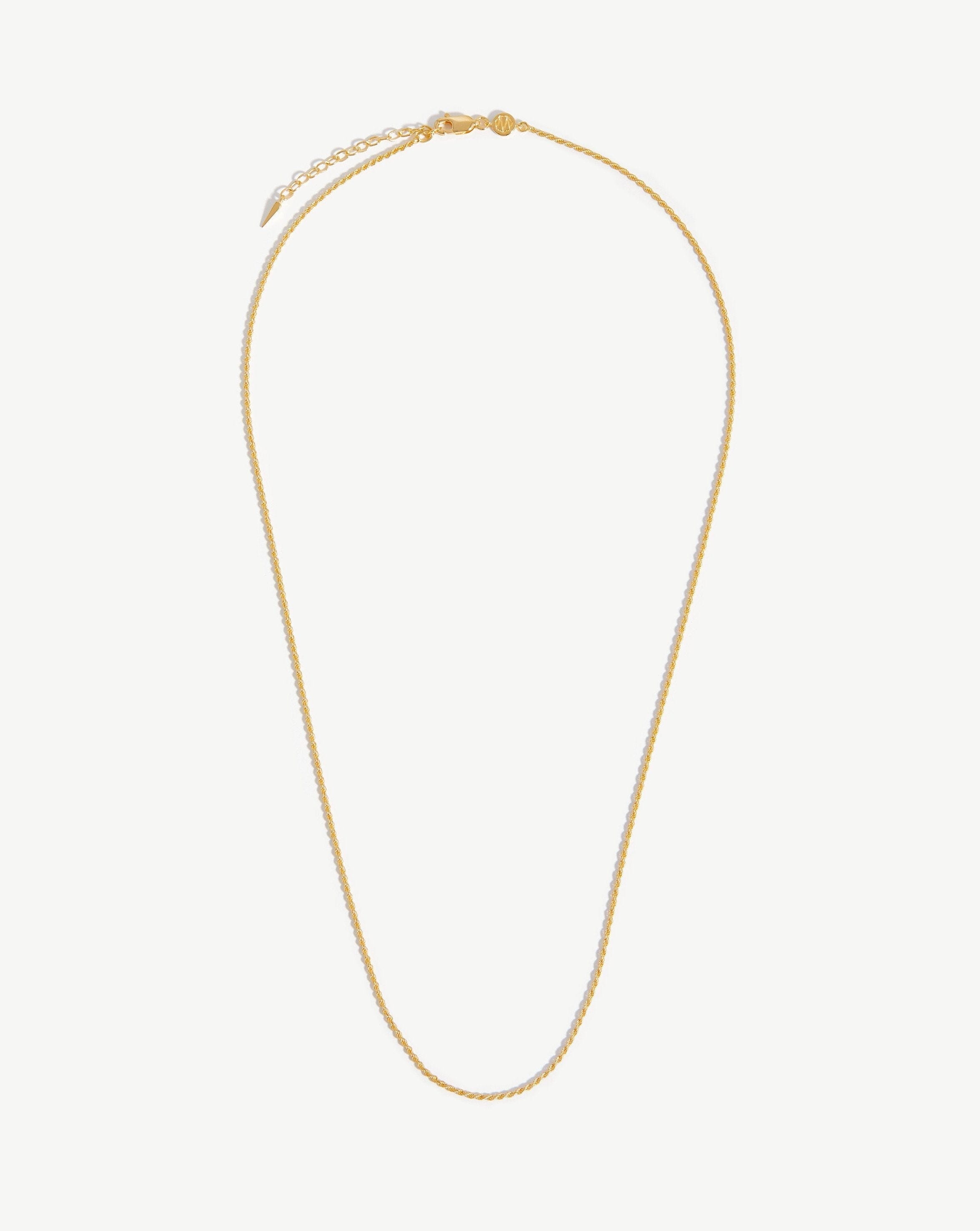 Long Rope Chain Necklace | 18ct Gold Plated Vermeil Necklaces Missoma 