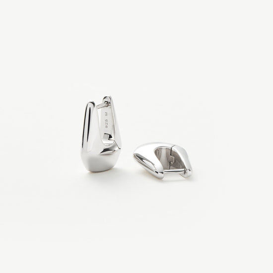 Lucy Williams Arco Small Hoop Earrings | Sterling Silver Earrings Missoma 