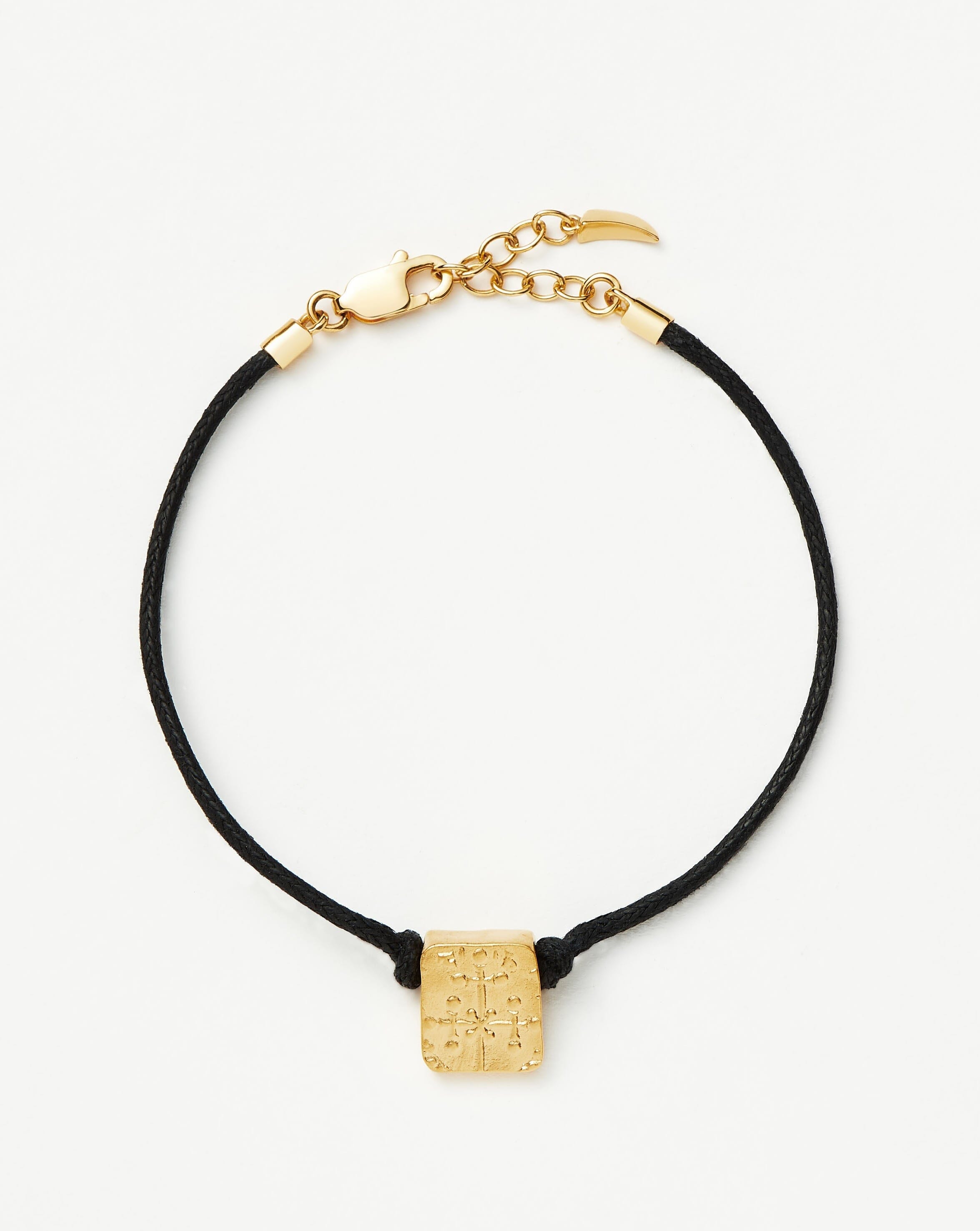 Lucy Williams Byzantine Coin Cord Bracelet | 18ct Gold Plated Vermeil Bracelets Missoma 