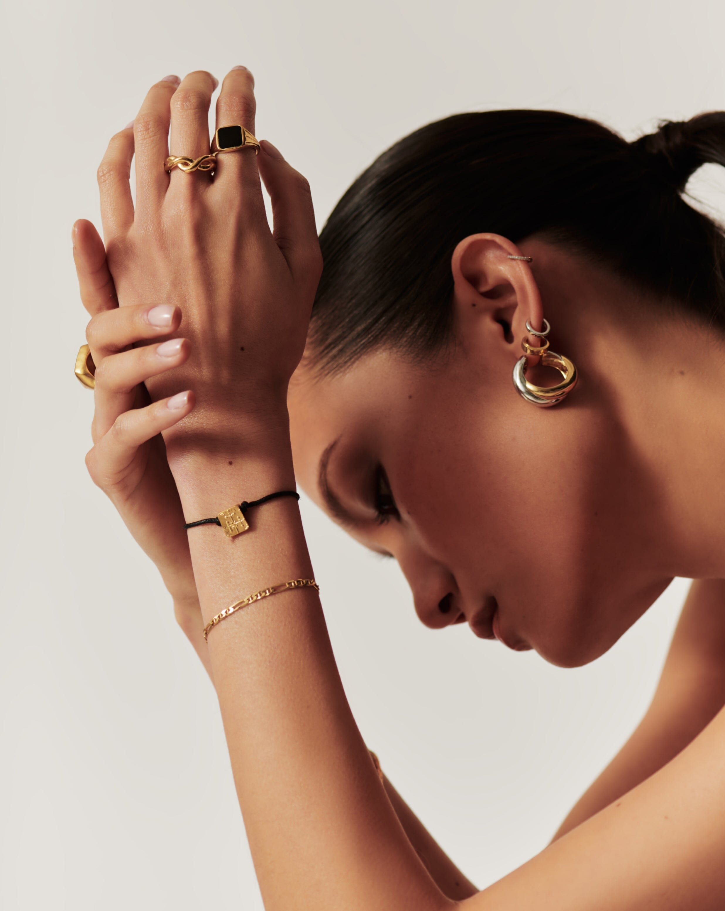 Lucy Williams Byzantine Coin Cord Bracelet | 18ct Gold Plated Vermeil Bracelets Missoma 