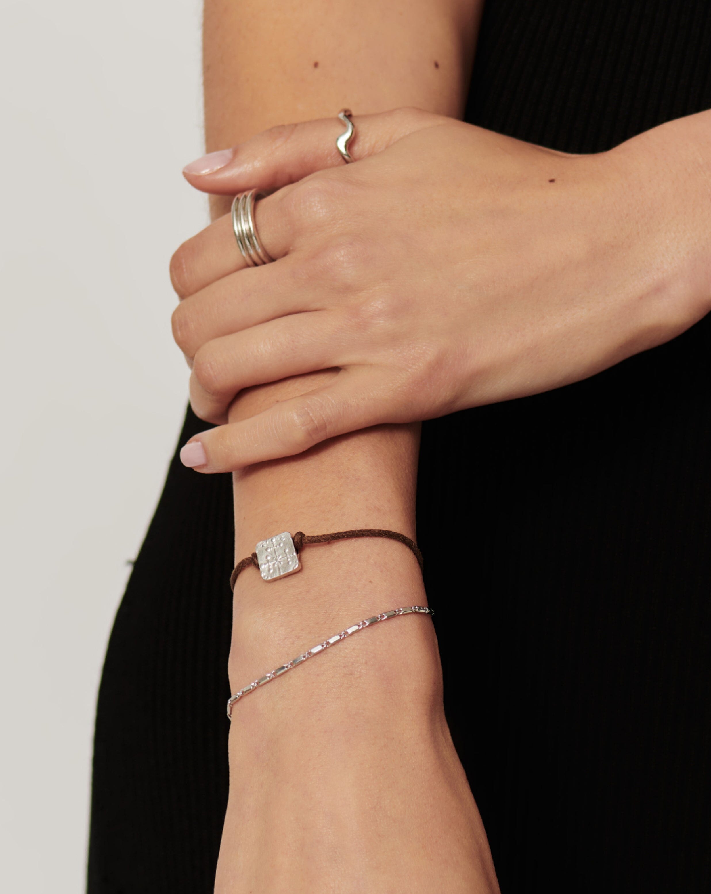 Lucy Williams Byzantine Coin Cord Bracelet | Sterling Silver Bracelets Missoma 
