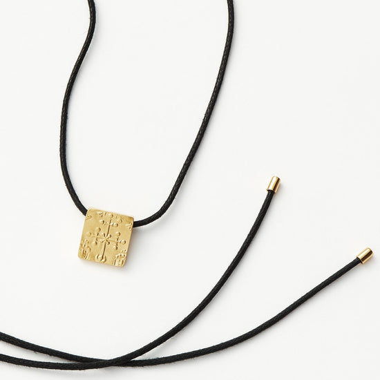 Lucy Williams Byzantine Coin Cord Necklace | 18ct Gold Plated Vermeil Necklaces Missoma 