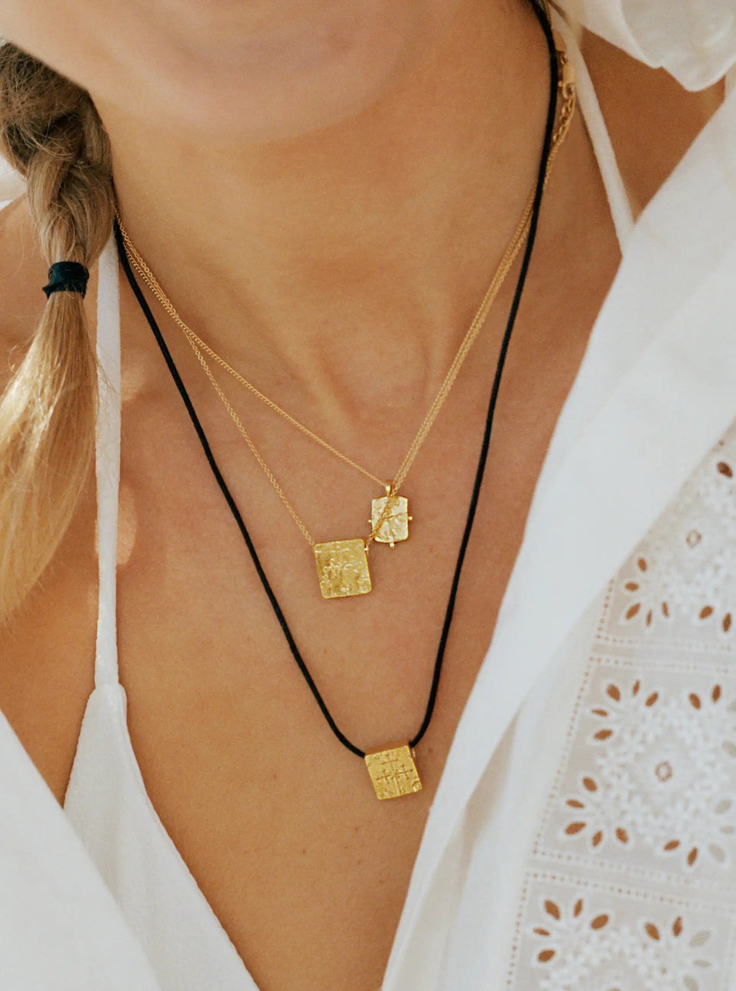Lucy Williams Byzantine Coin Cord Necklace | 18ct Gold Plated Vermeil Necklaces Missoma 