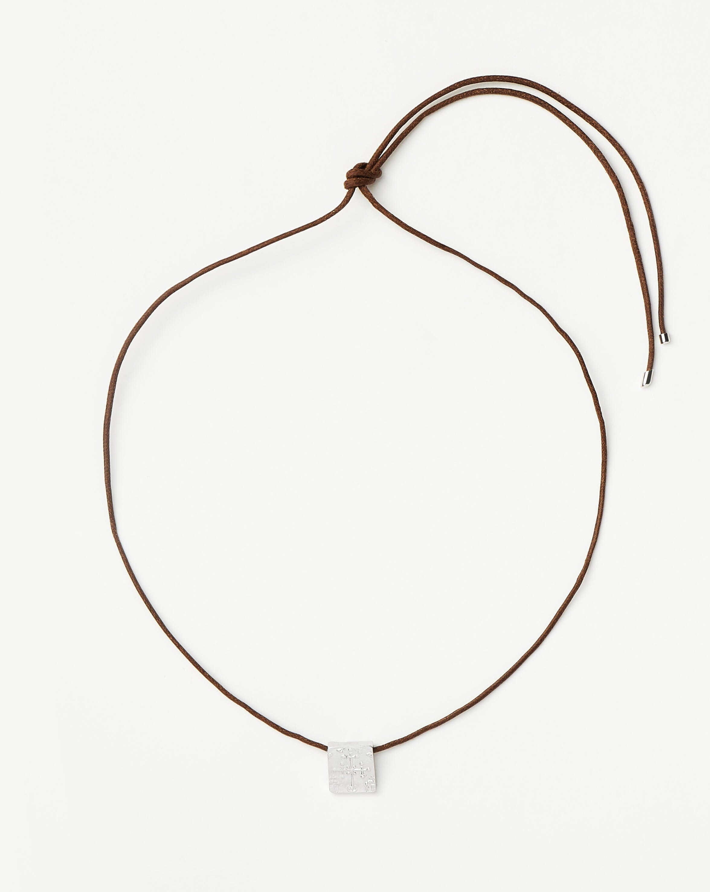 Lucy Williams Byzantine Coin Cord Necklace | Sterling Silver Necklaces Missoma 