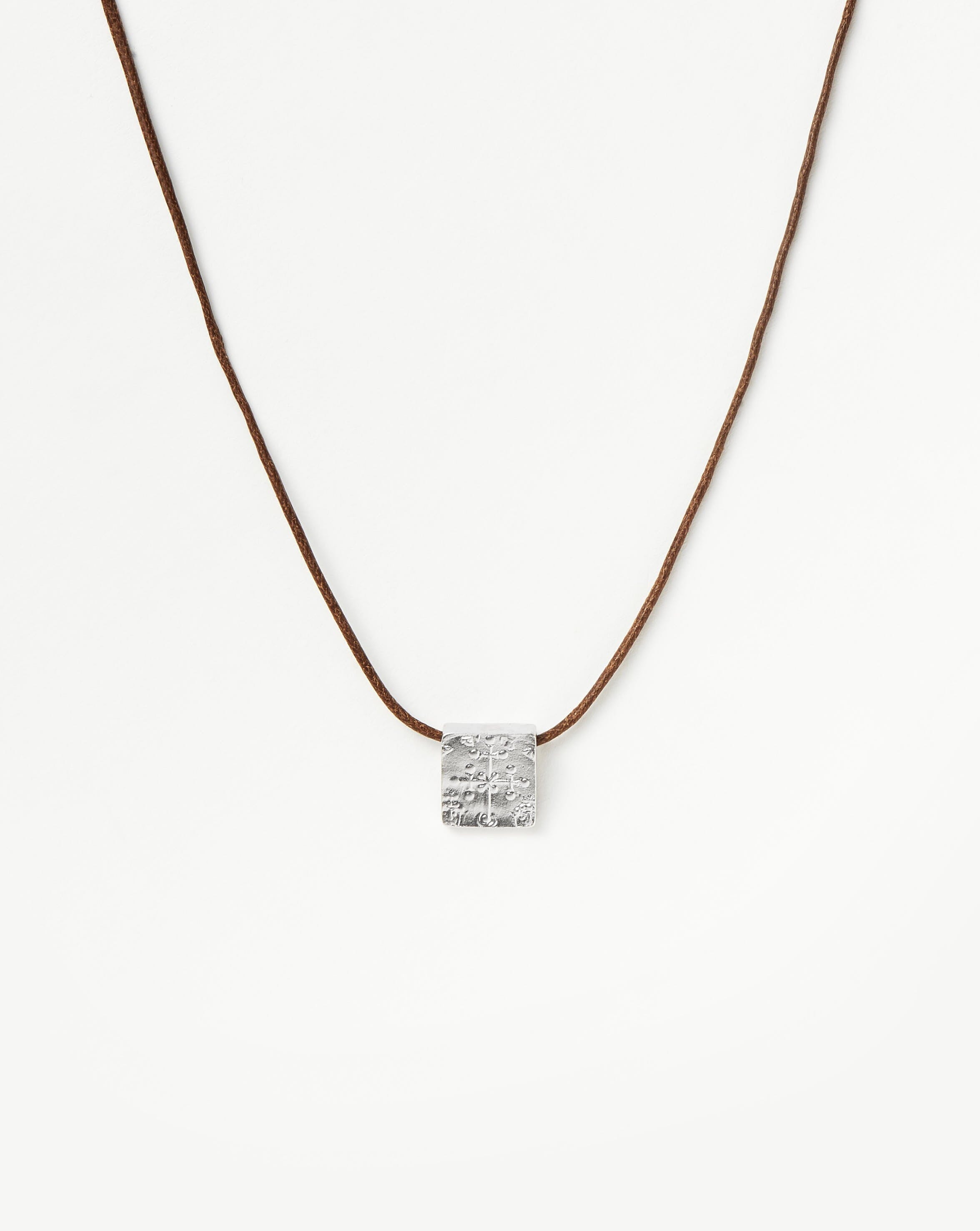 Lucy Williams Byzantine Coin Cord Necklace | Sterling Silver Necklaces Missoma 