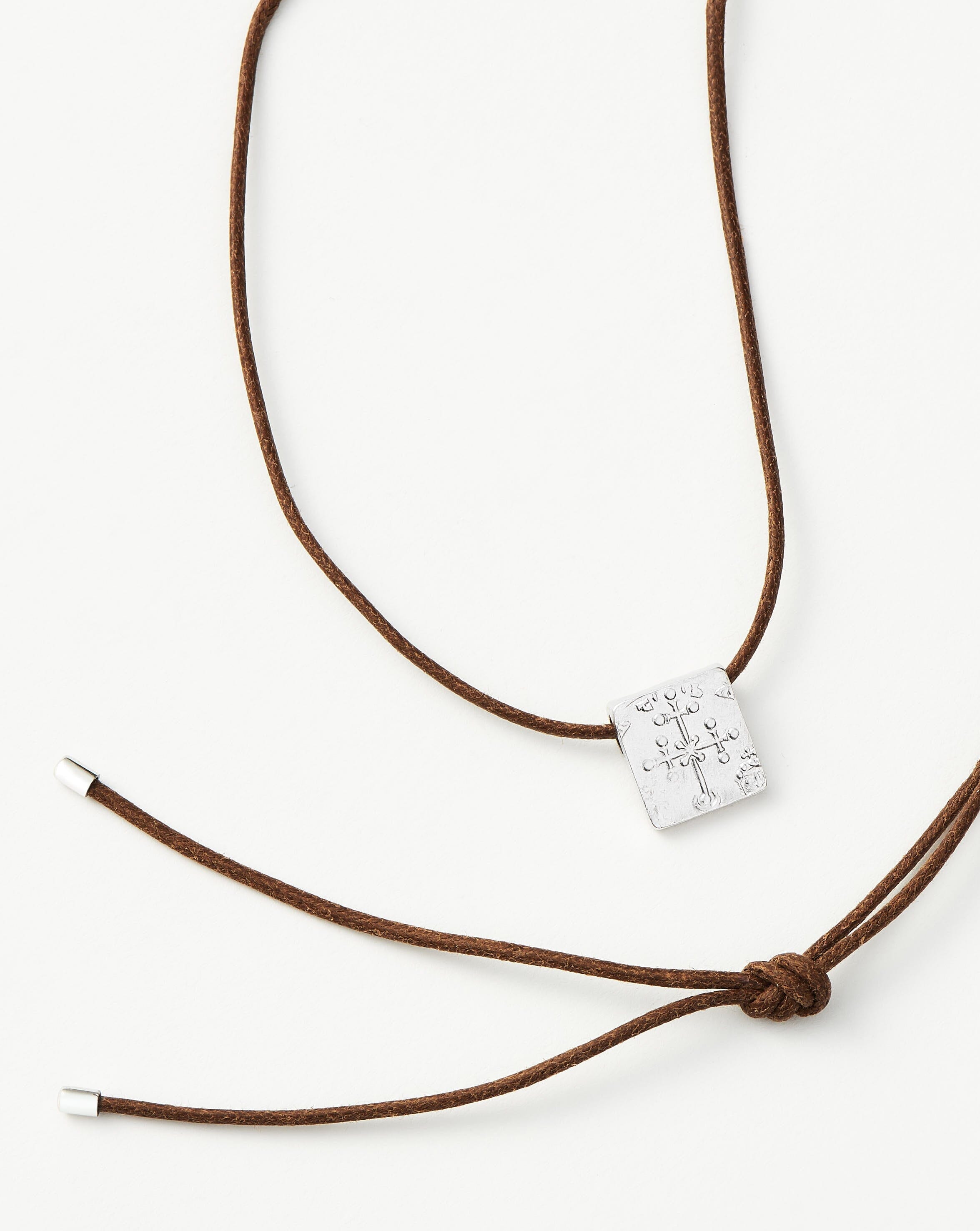 Lucy Williams Byzantine Coin Cord Necklace | Sterling Silver Necklaces Missoma 