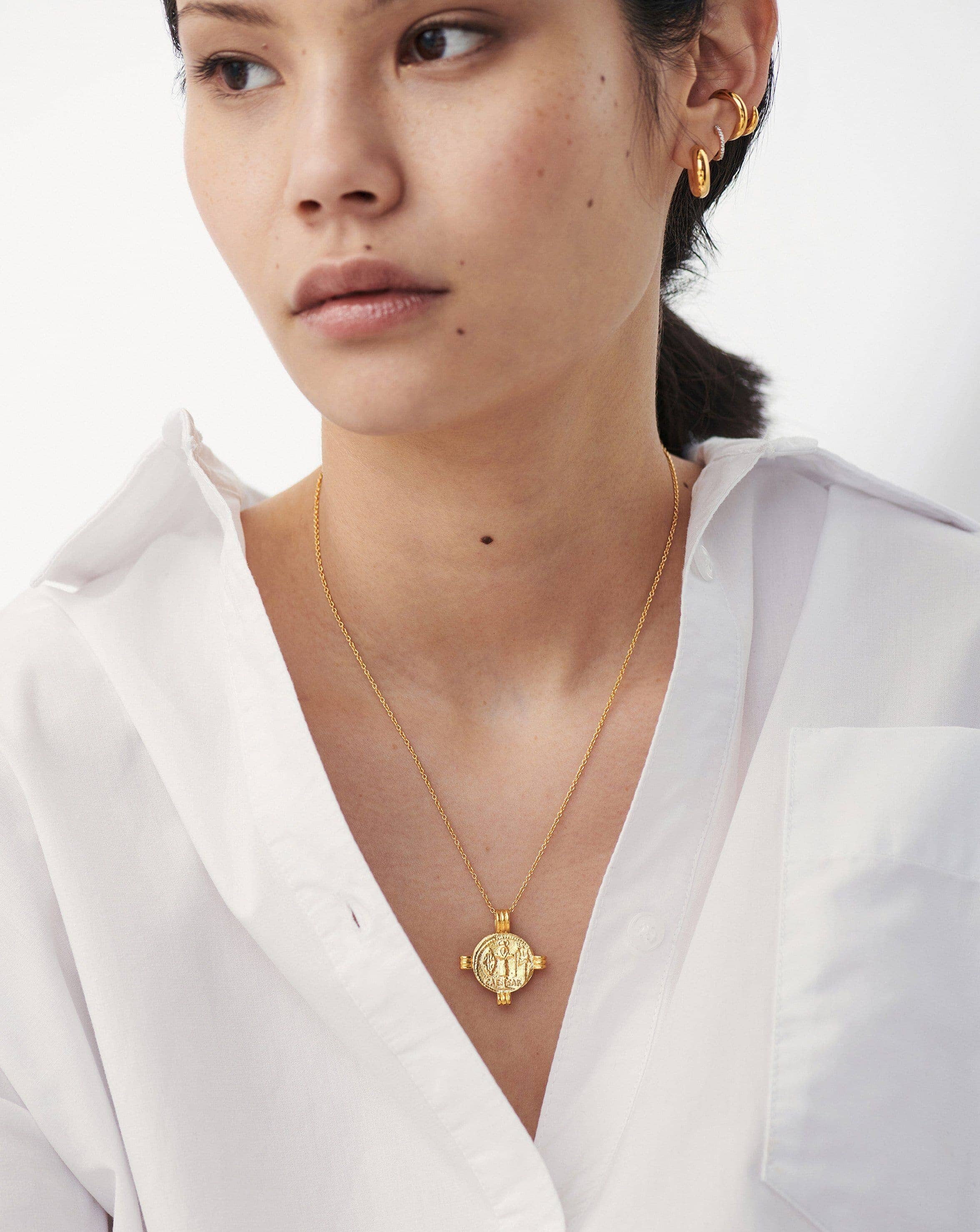 Lucy Williams Caesar Coin Necklace | 18ct Gold Plated Necklaces Missoma 