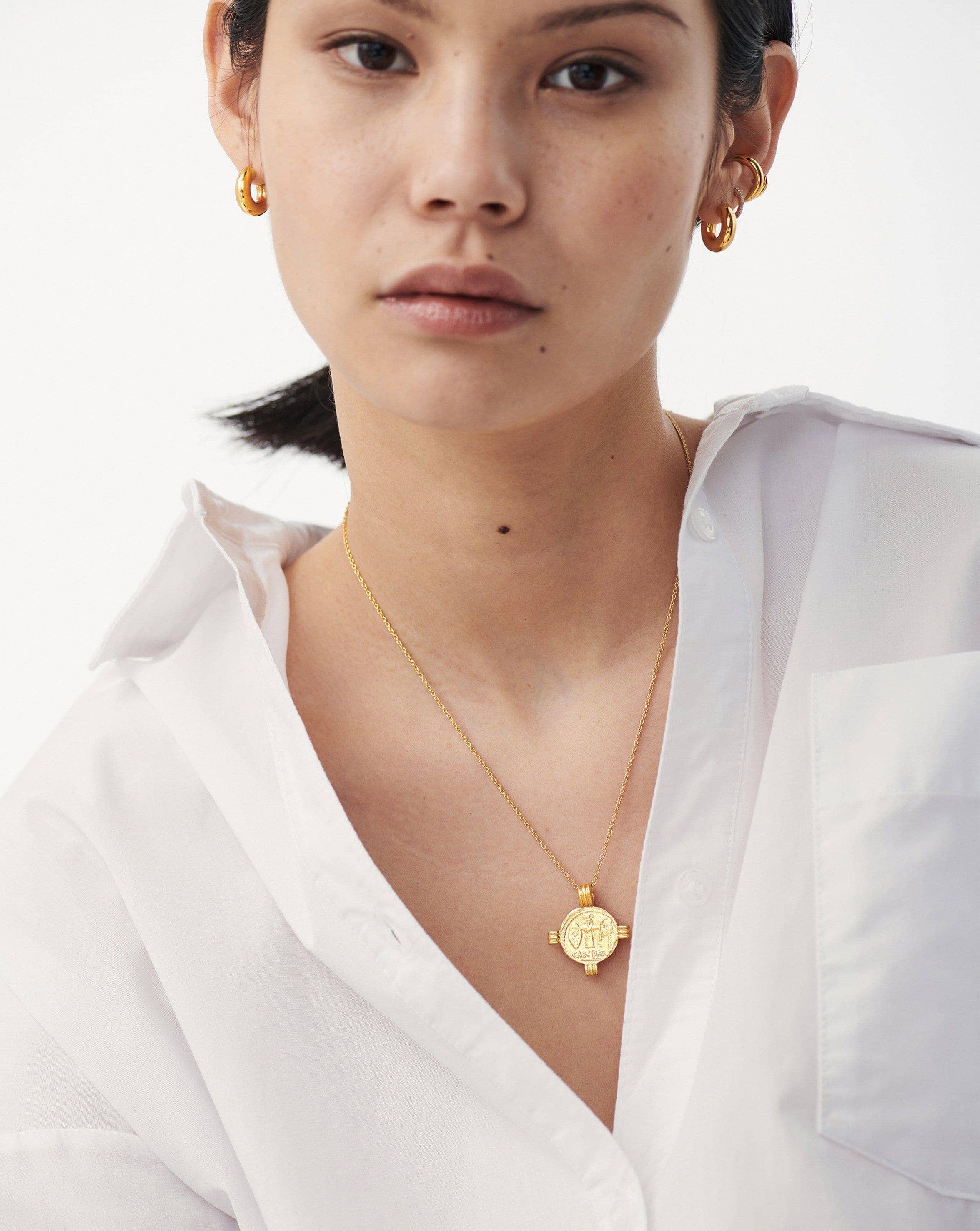 Lucy Williams Caesar Coin Necklace | 18ct Gold Plated Necklaces Missoma 