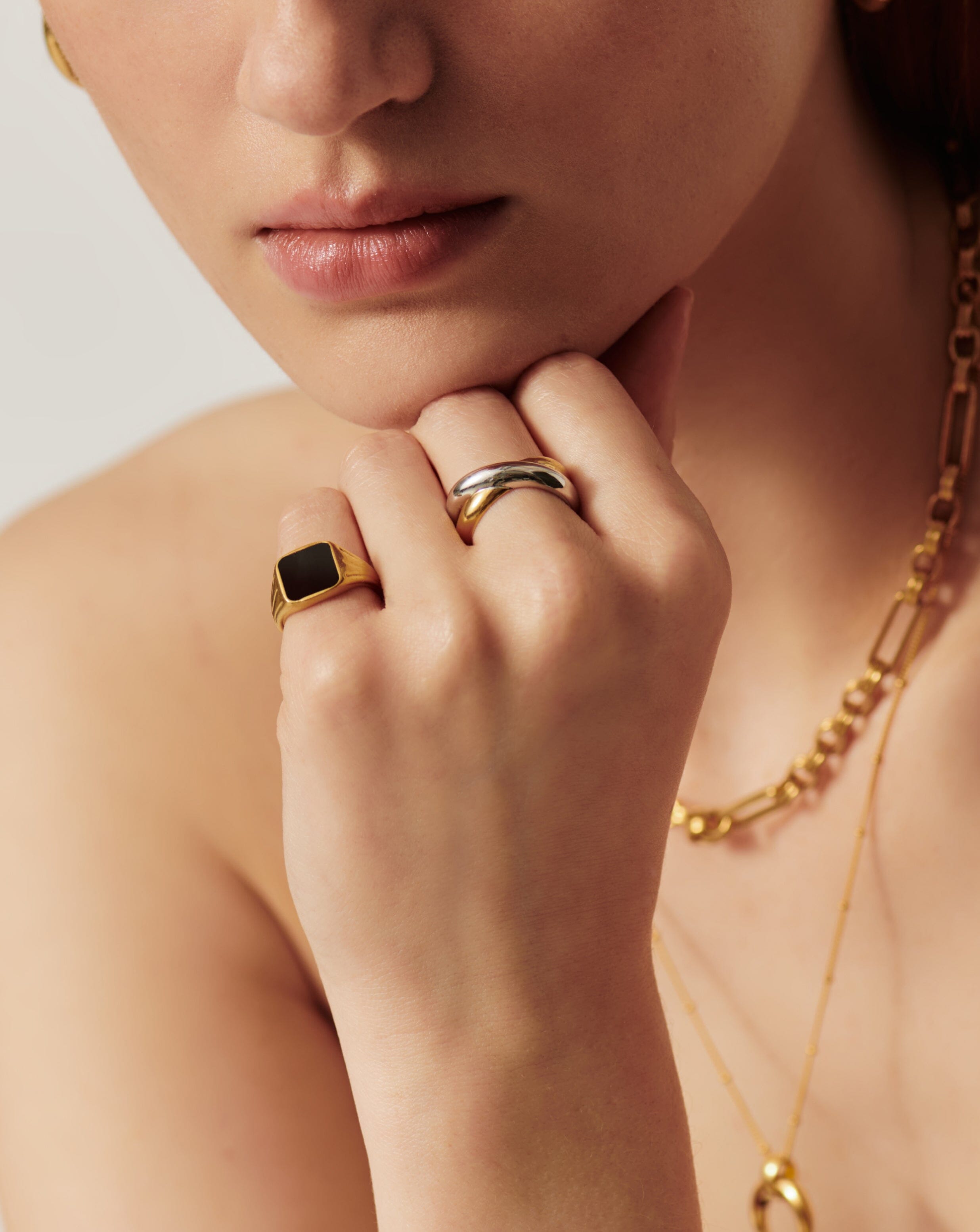 Lucy Williams Chunky Entwine Ring | Mixed Metal Rings Missoma 