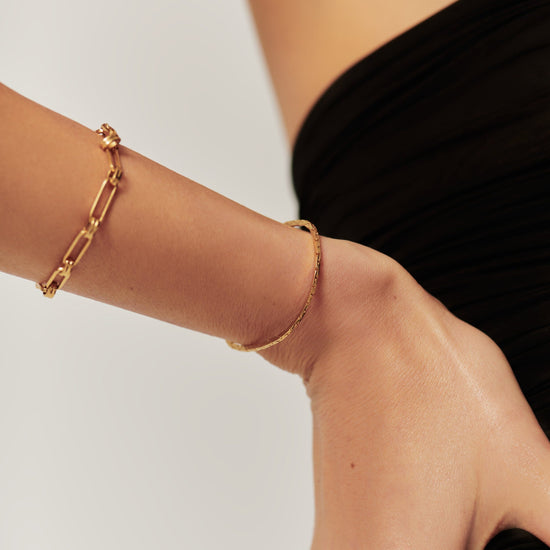Lucy Williams Cobra Snake Chain Bracelet | 18ct Gold Plated Bracelets Missoma 