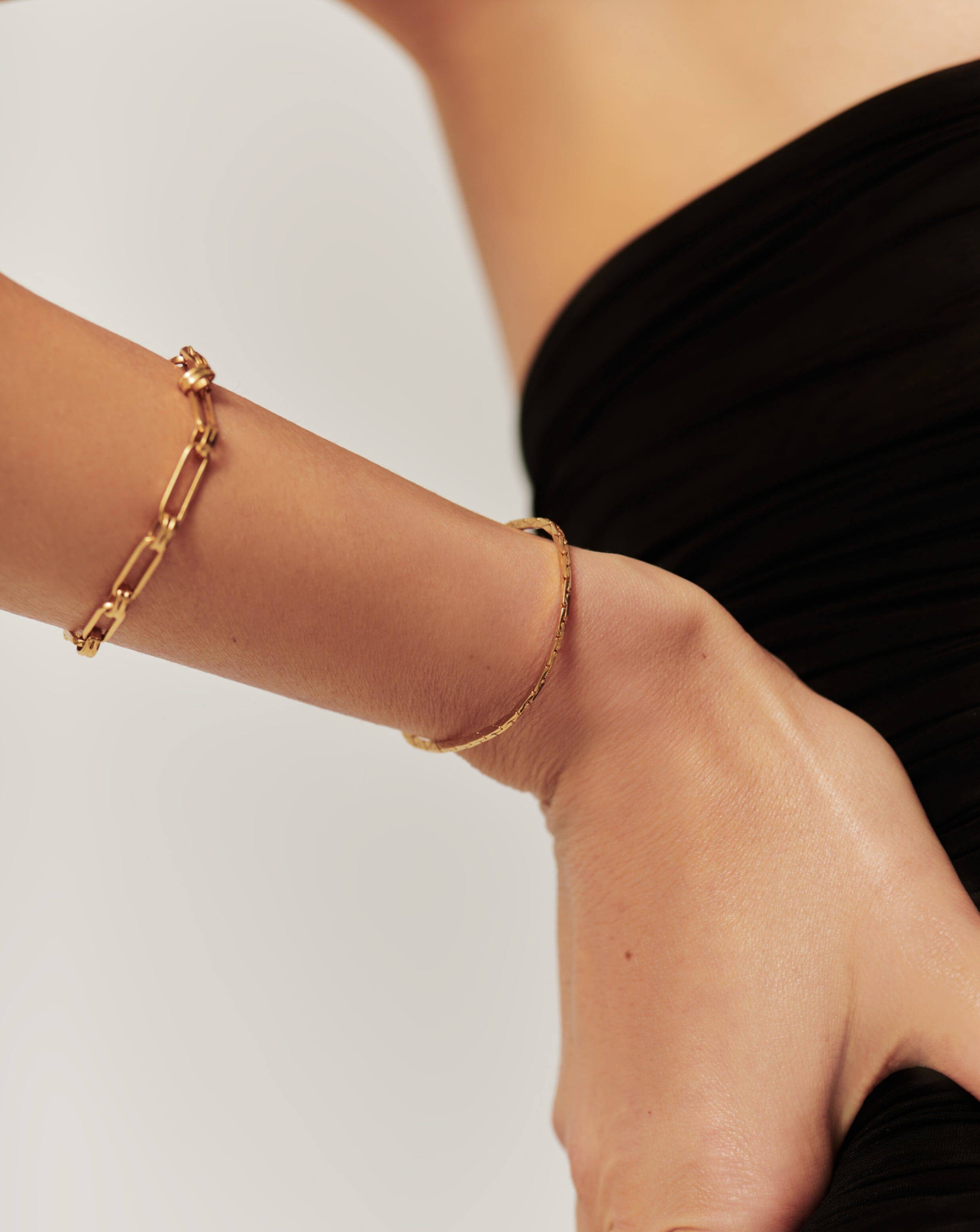 Lucy Williams Cobra Snake Chain Bracelet | 18ct Gold Plated Bracelets Missoma 