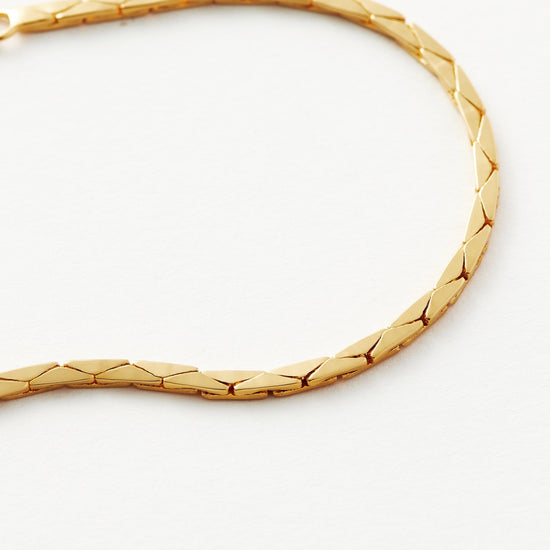 Lucy Williams Cobra Snake Chain Bracelet | 18ct Gold Plated Bracelets Missoma 
