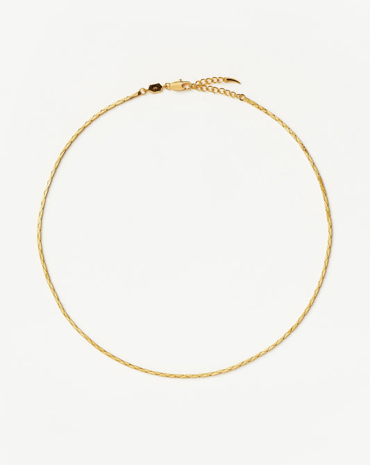 Lucy Williams Cobra Snake Chain Necklace | 18ct Gold Plated Necklaces Missoma 