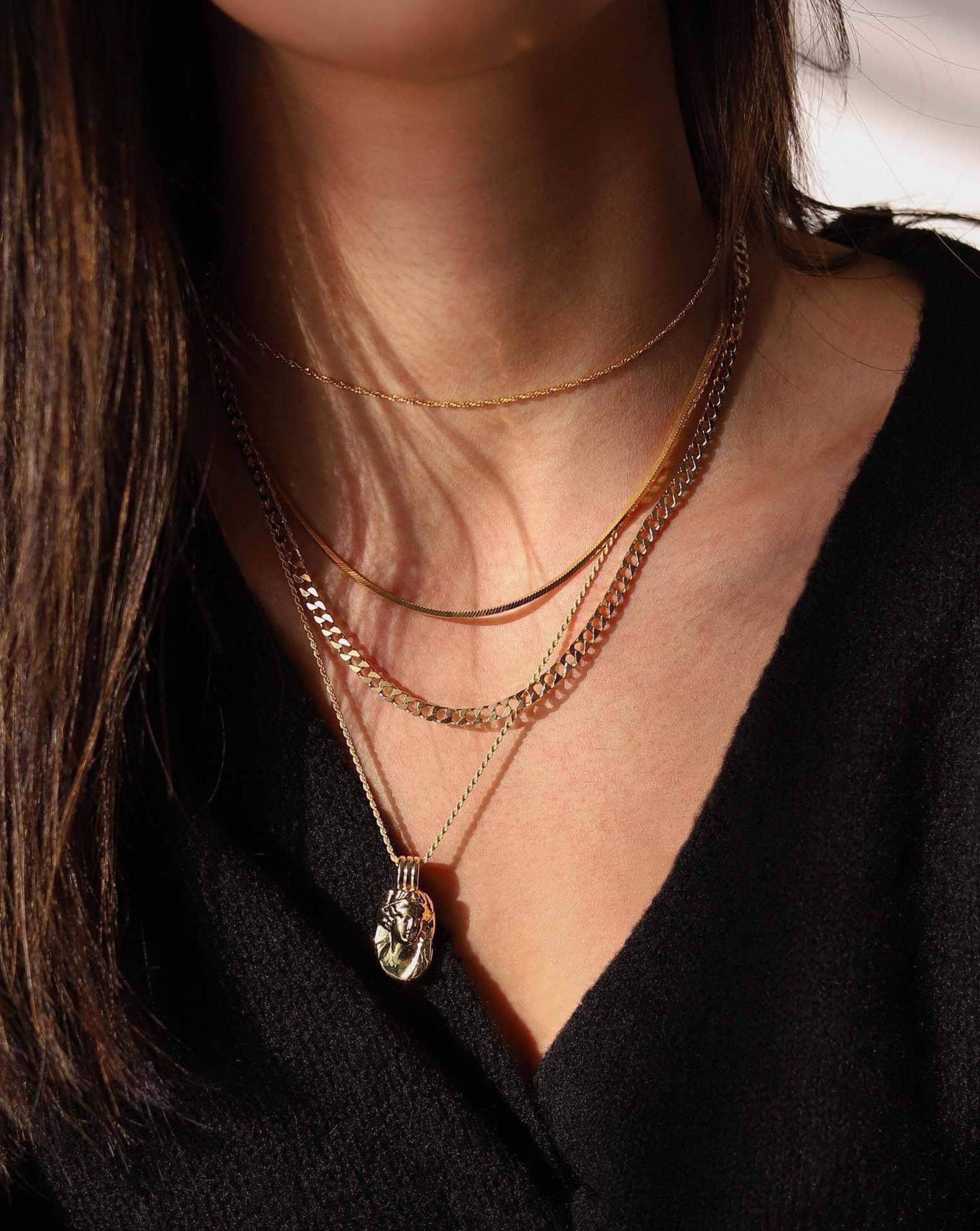 Lucy Williams Engravable Large Cameo Necklace | 18ct Gold Plated Necklaces Missoma 