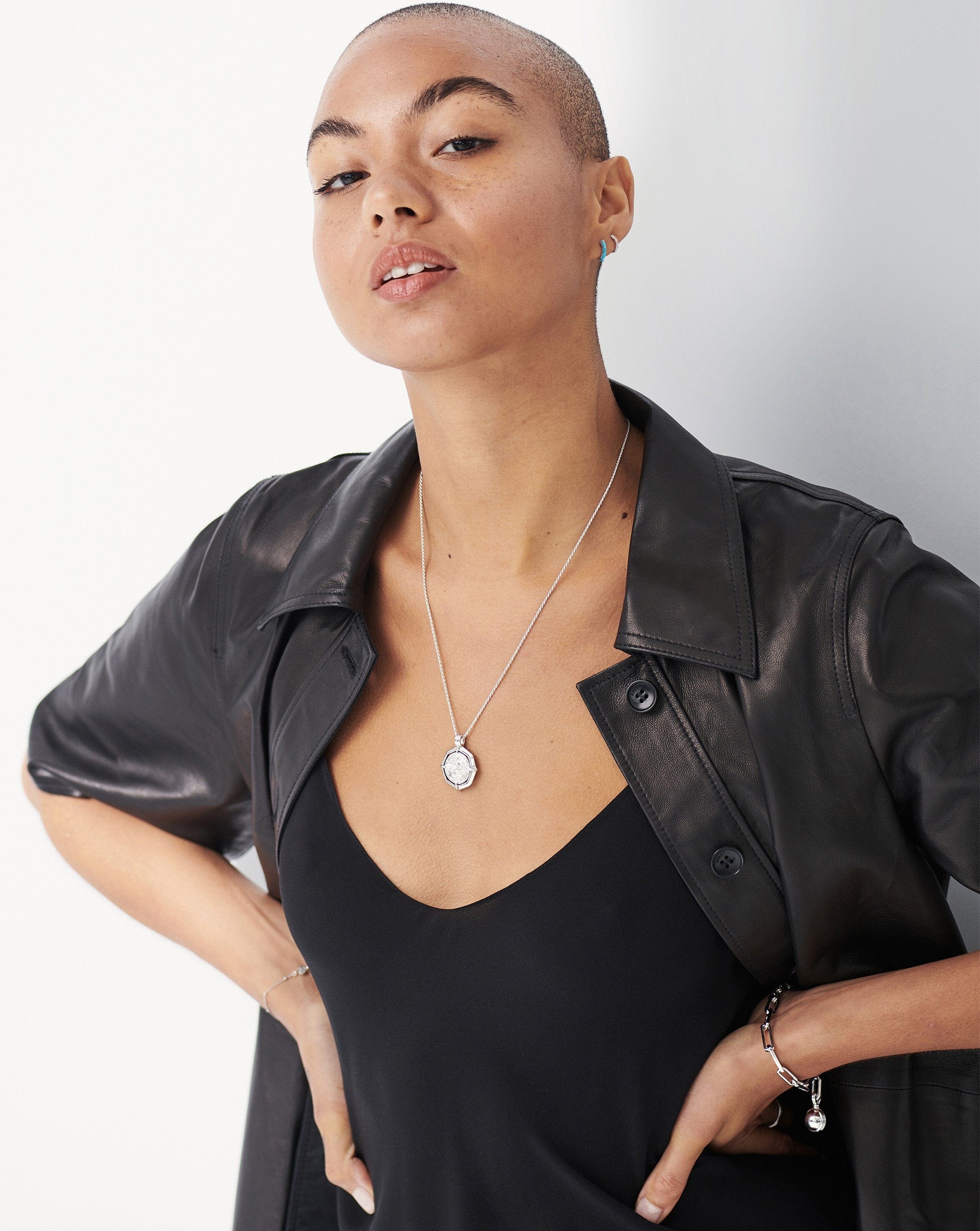 Lucy Williams Engravable Octagon Medallion Coin Necklace Necklaces Missoma 