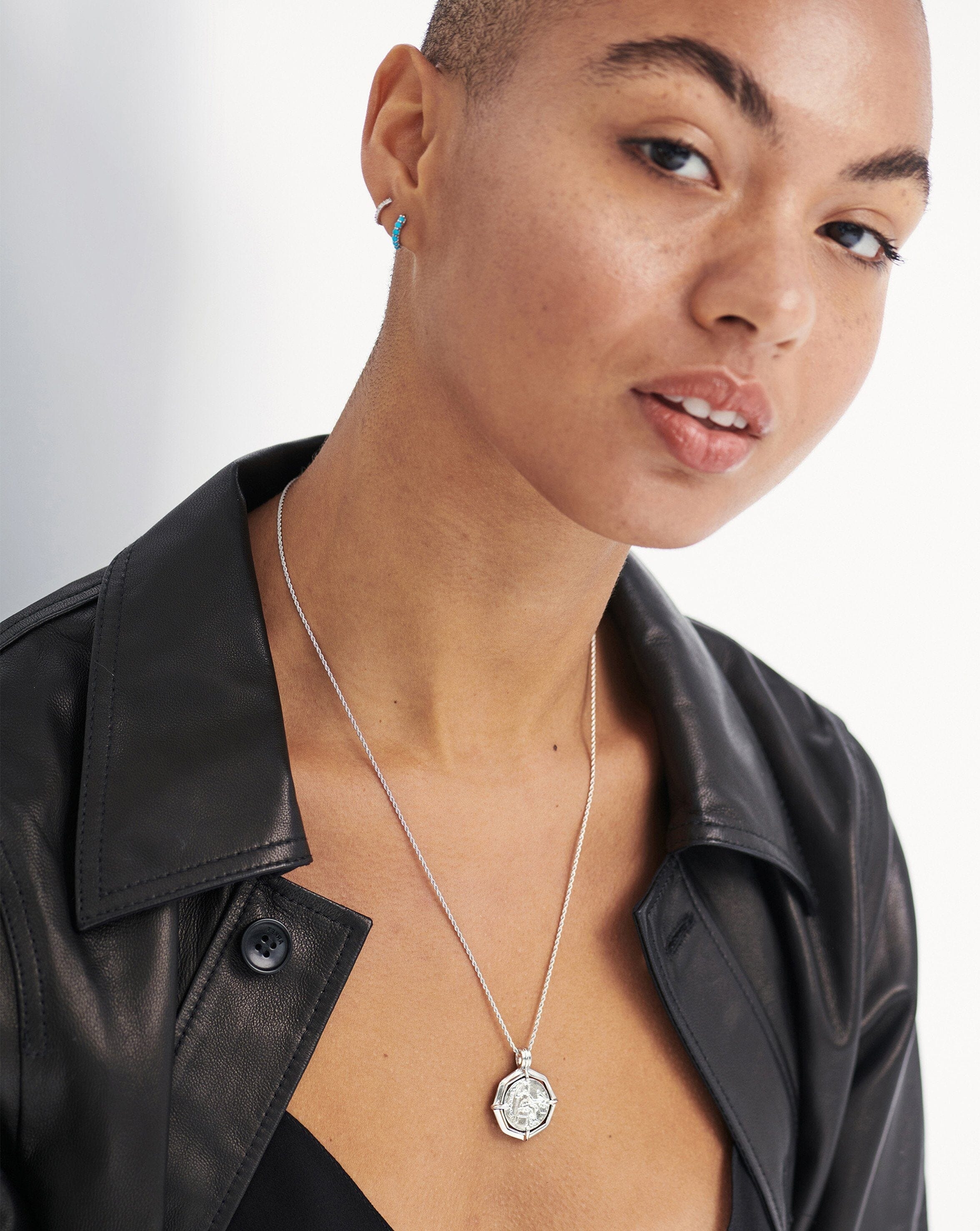 Lucy Williams Engravable Octagon Medallion Coin Necklace Necklaces Missoma 