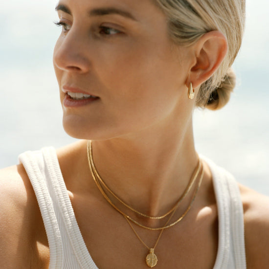 Lucy Williams Engravable Roman Coin Locket Necklace | 18ct Gold Plated Vermeil Necklaces Missoma 